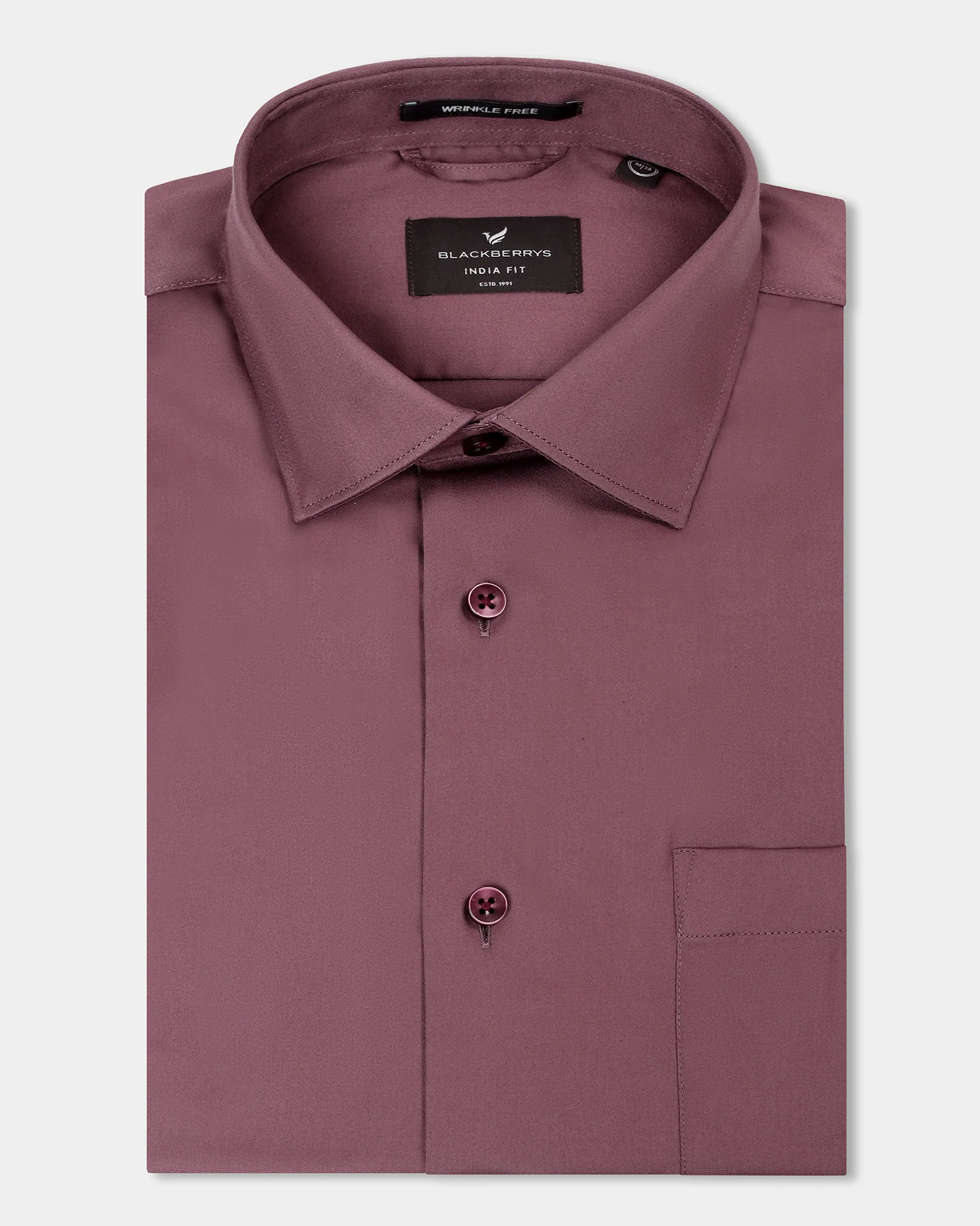 Dusty Pink Unwrinkle Solid Shirt - Sylvia - Image 5