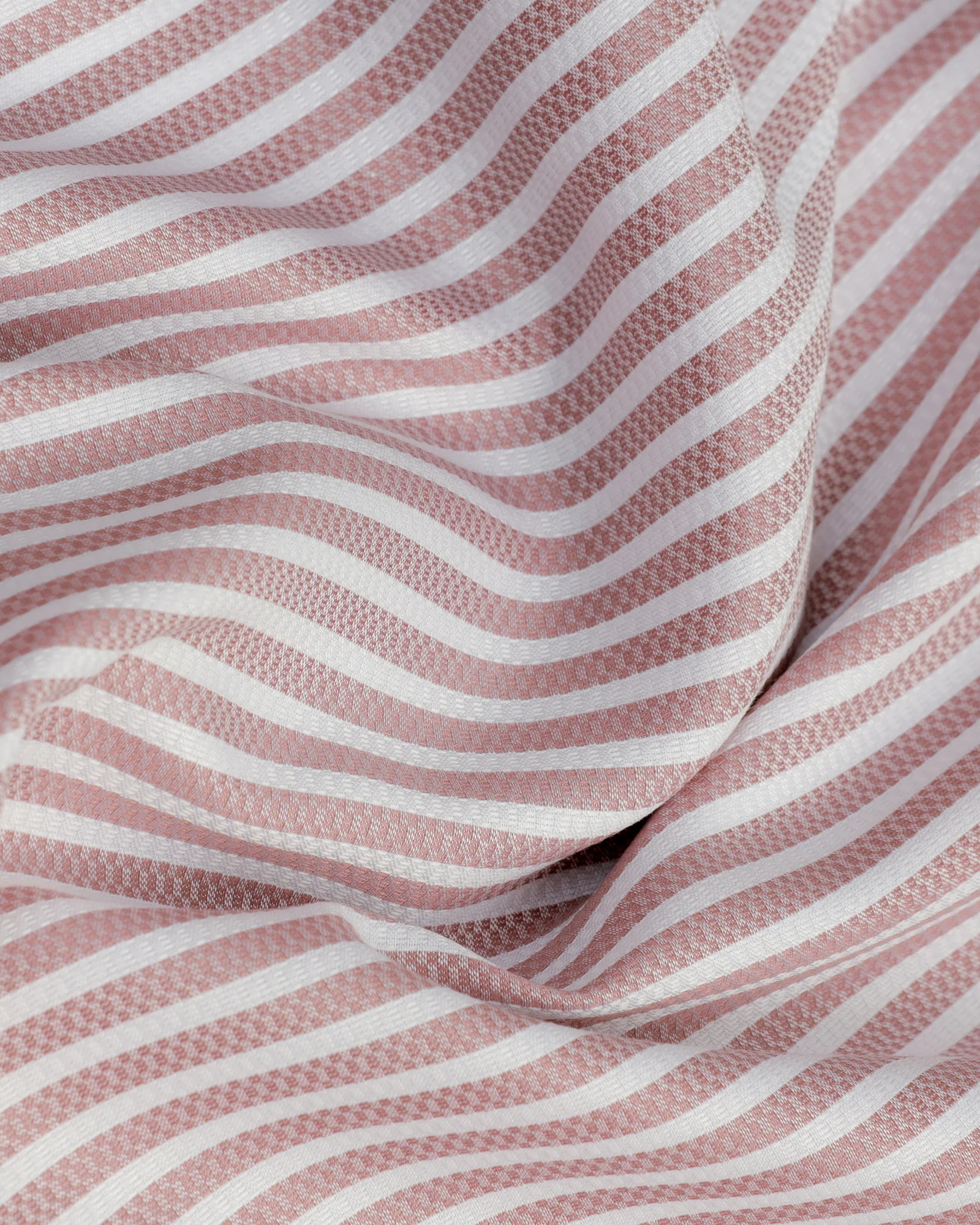 Dusty Pink Non Iron Stripe Shirt - Radius - Image 6