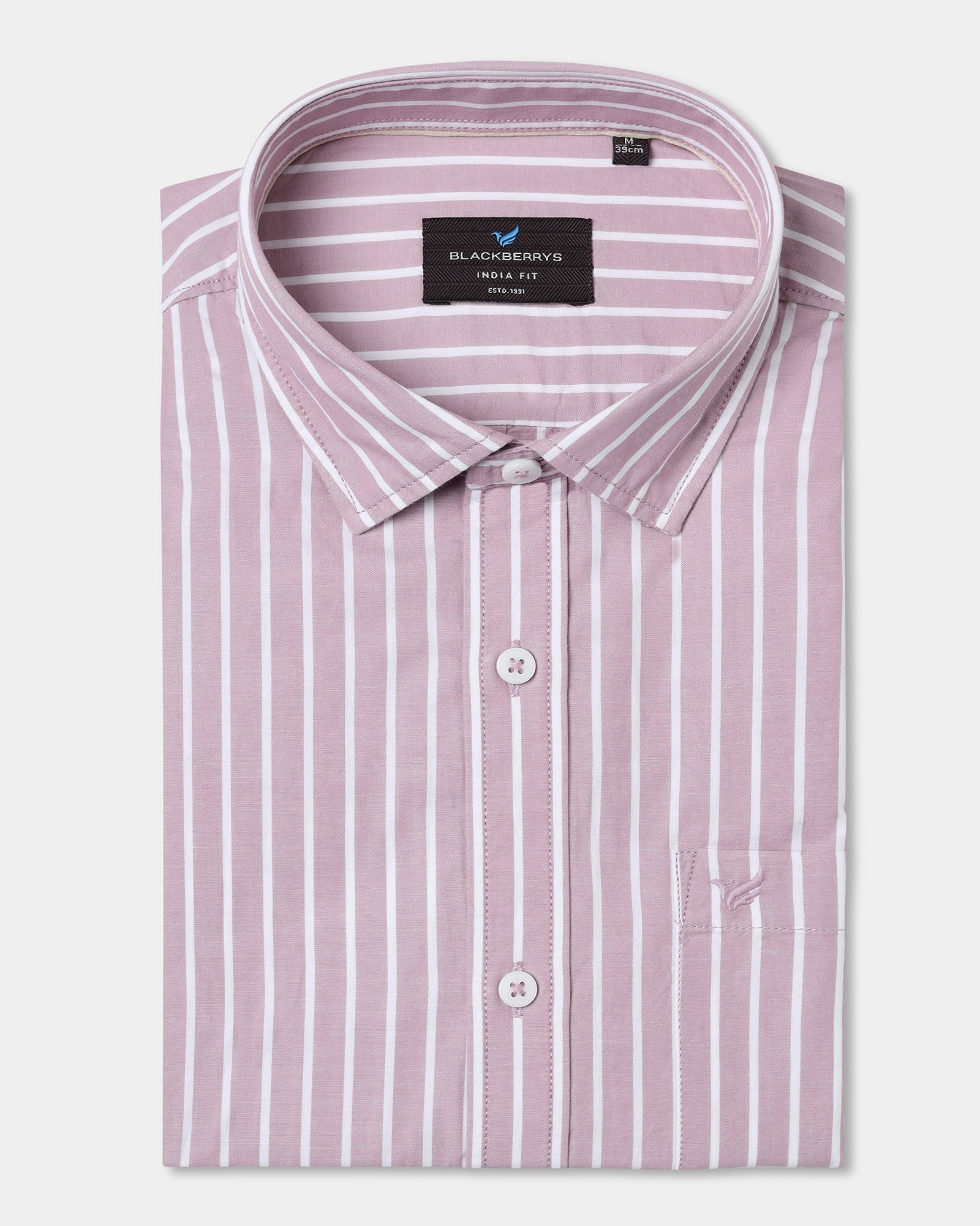 Dusty Pink Stripe Shirt - Hamber - Image 5