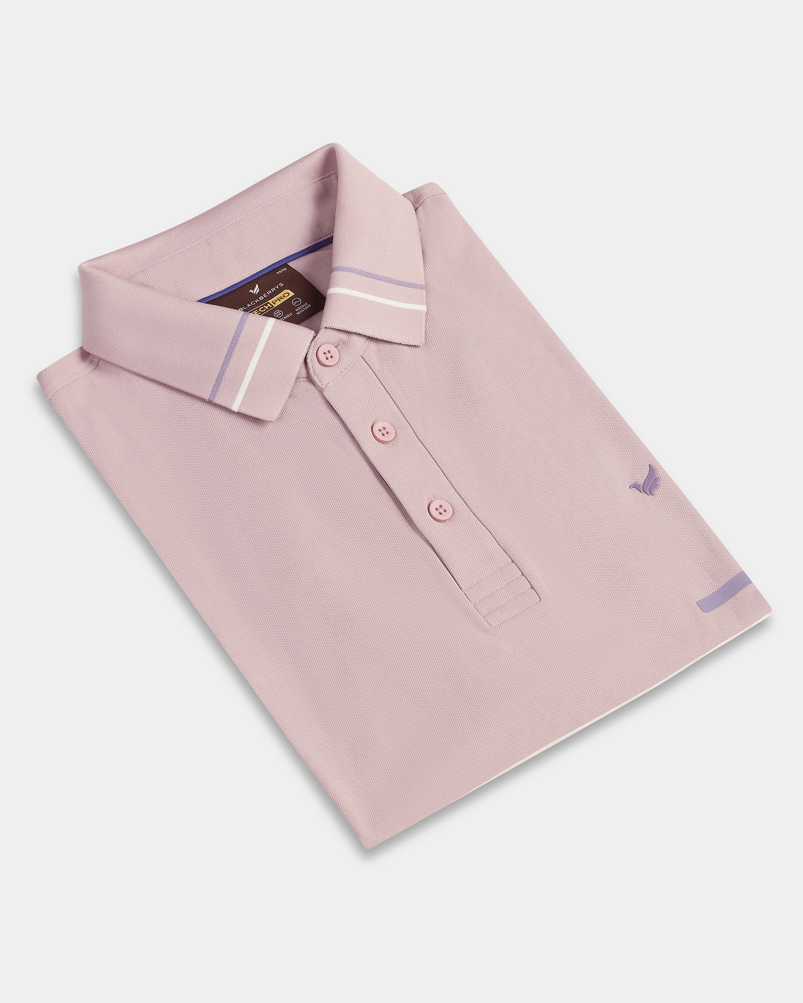 Dusty Pink TechPro Solid Polo - Arlo - Image 5