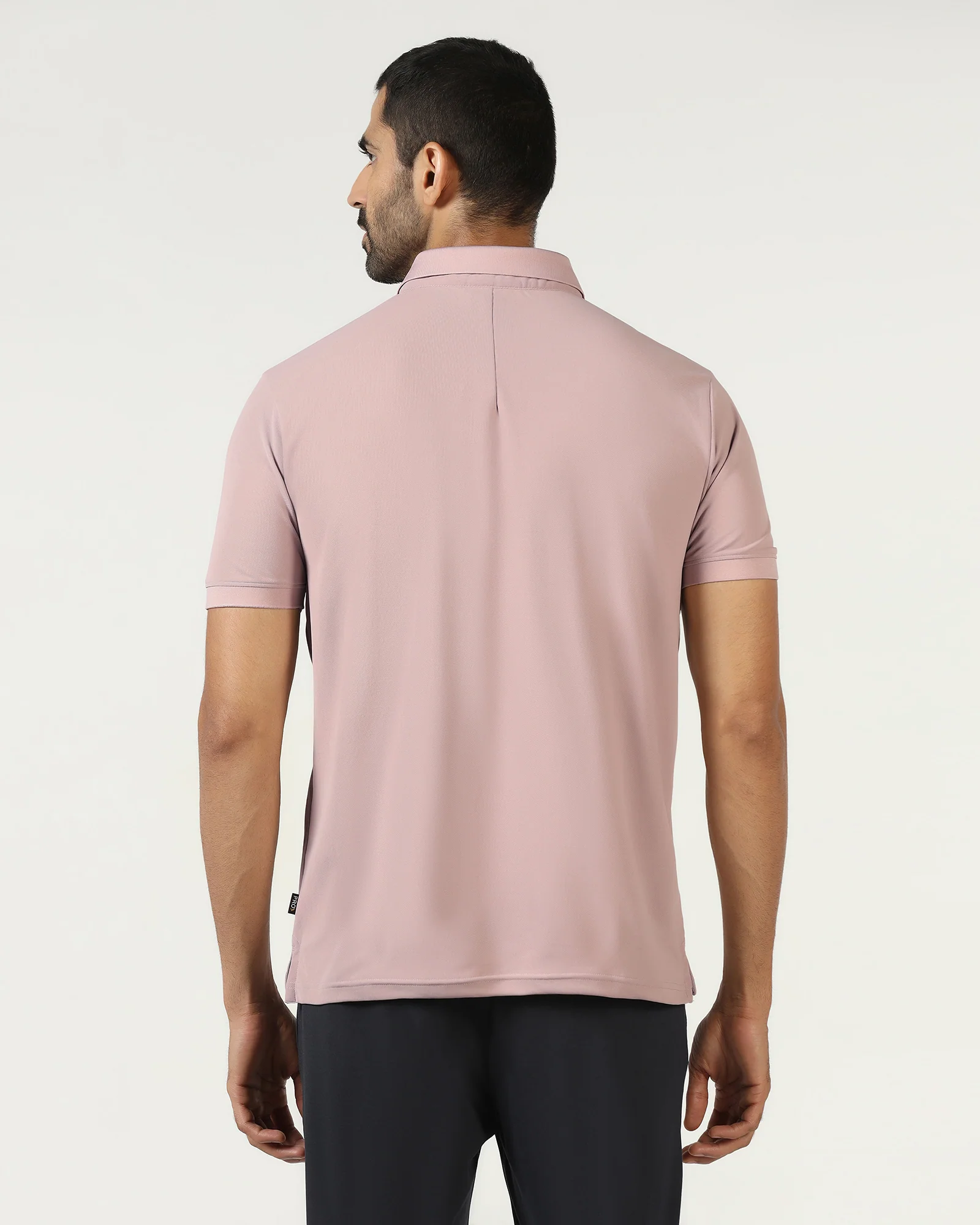 Dusty Pink TechPro Printed Polo - Luna - Image 2