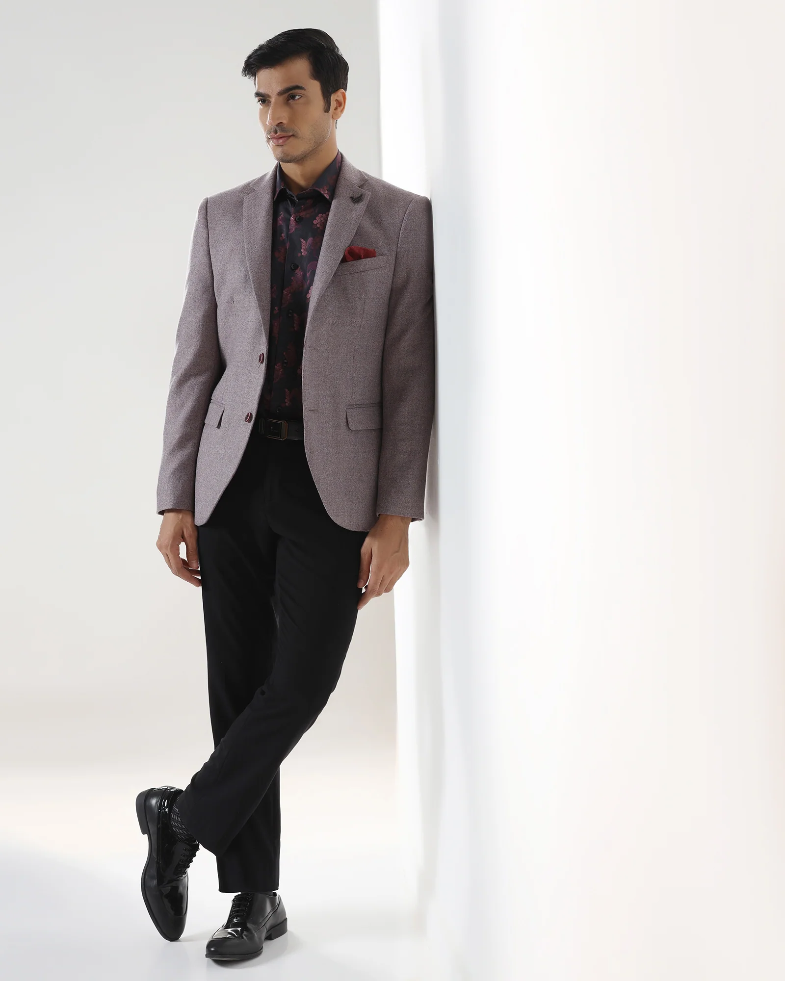 Dusty Pink Textured Blazer - Grants - Image 7