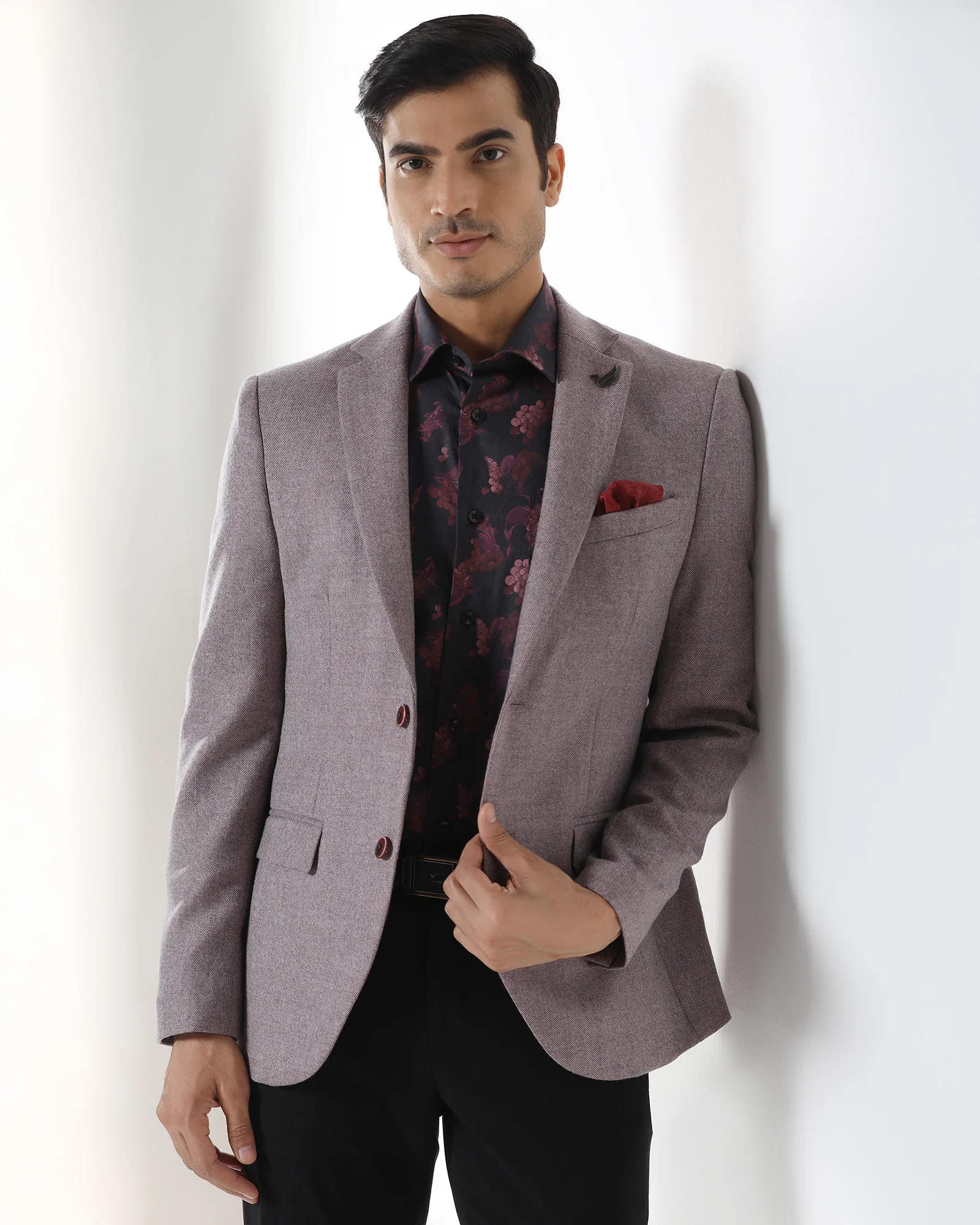 Dusty Pink Textured Blazer - Grants - Image 8