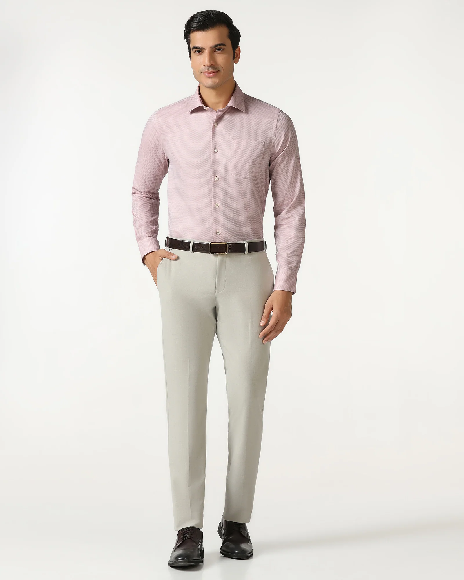 Dusty Pink Textured Shirt - Random - Image 3