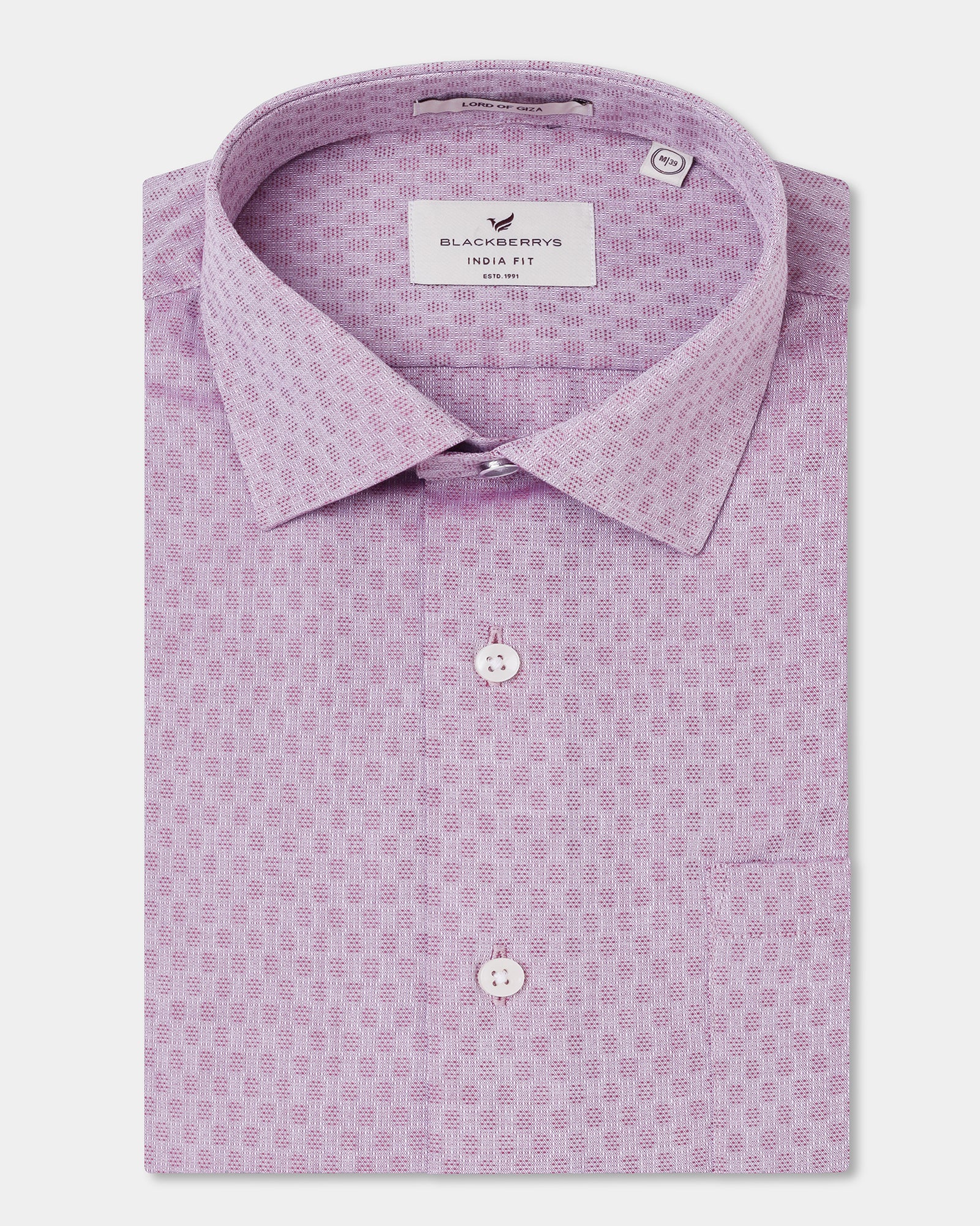 Dusty Pink Textured Shirt - Seon - Image 5
