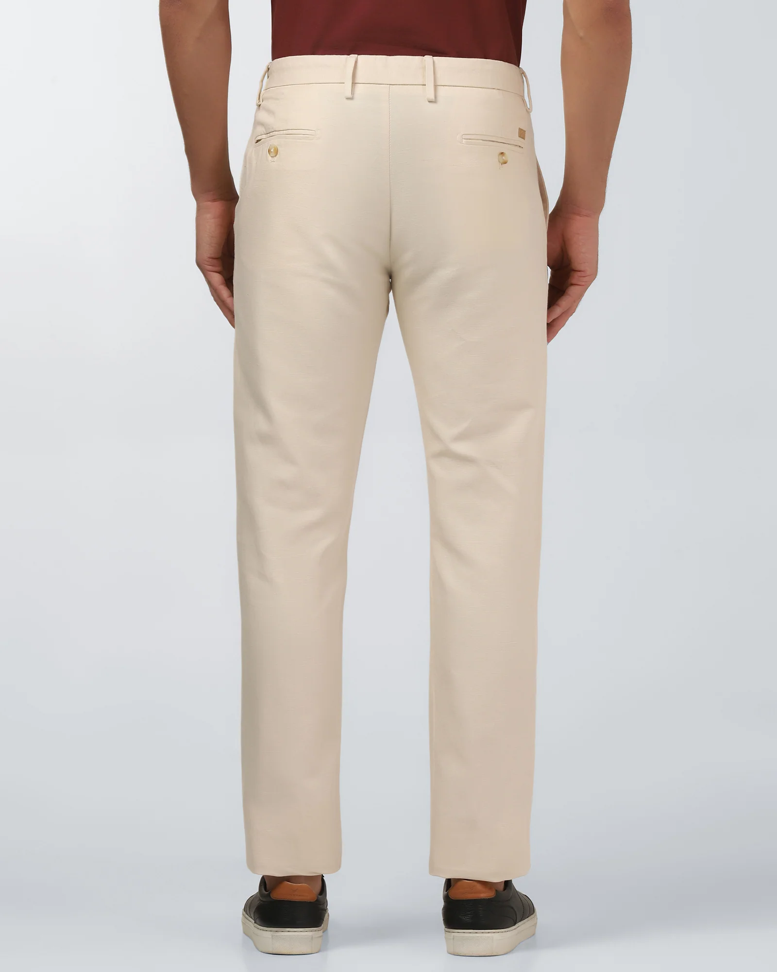Ecru Linen Solid Khaki - Hazel - Image 2