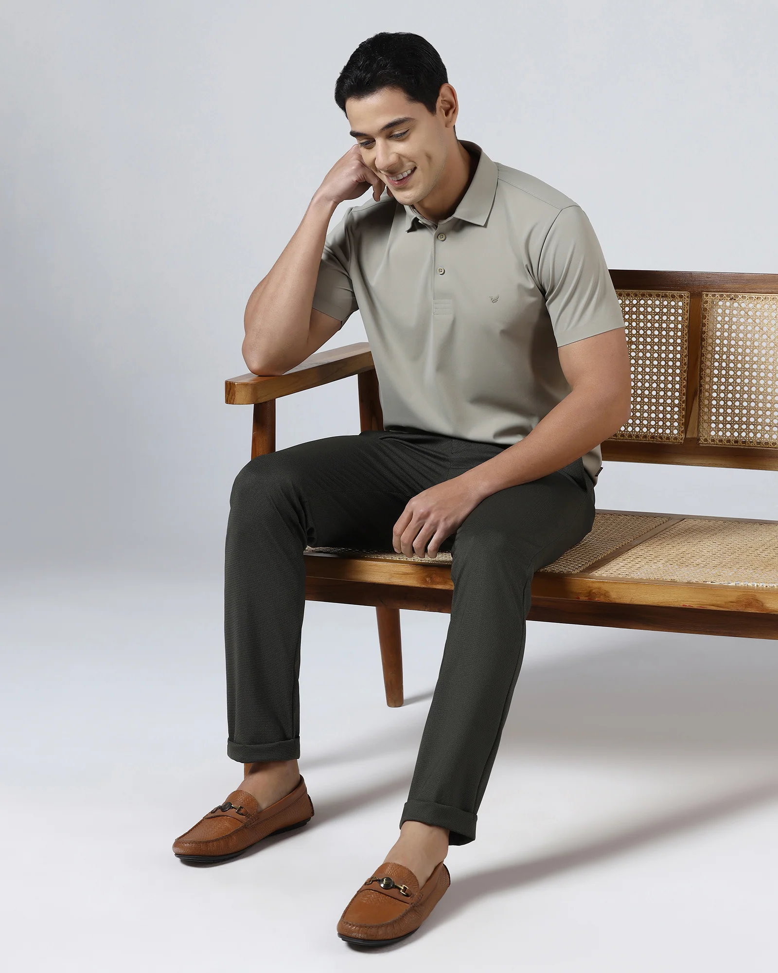 Ecru TechPro Textured Polo - Hina - Image 8