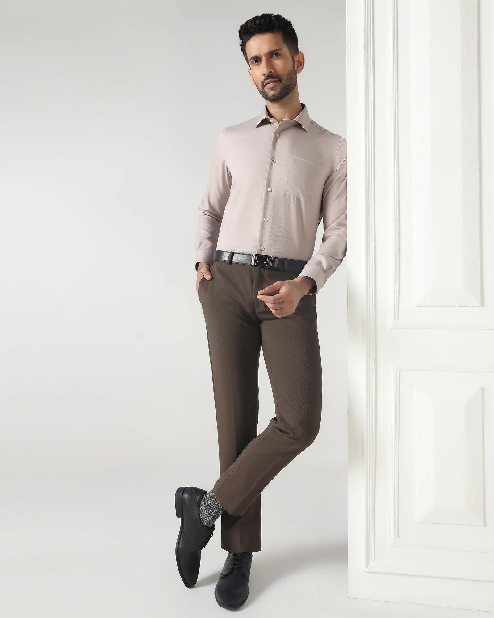 Fawn Non Iron Textured Shirt - P31 - Image 7