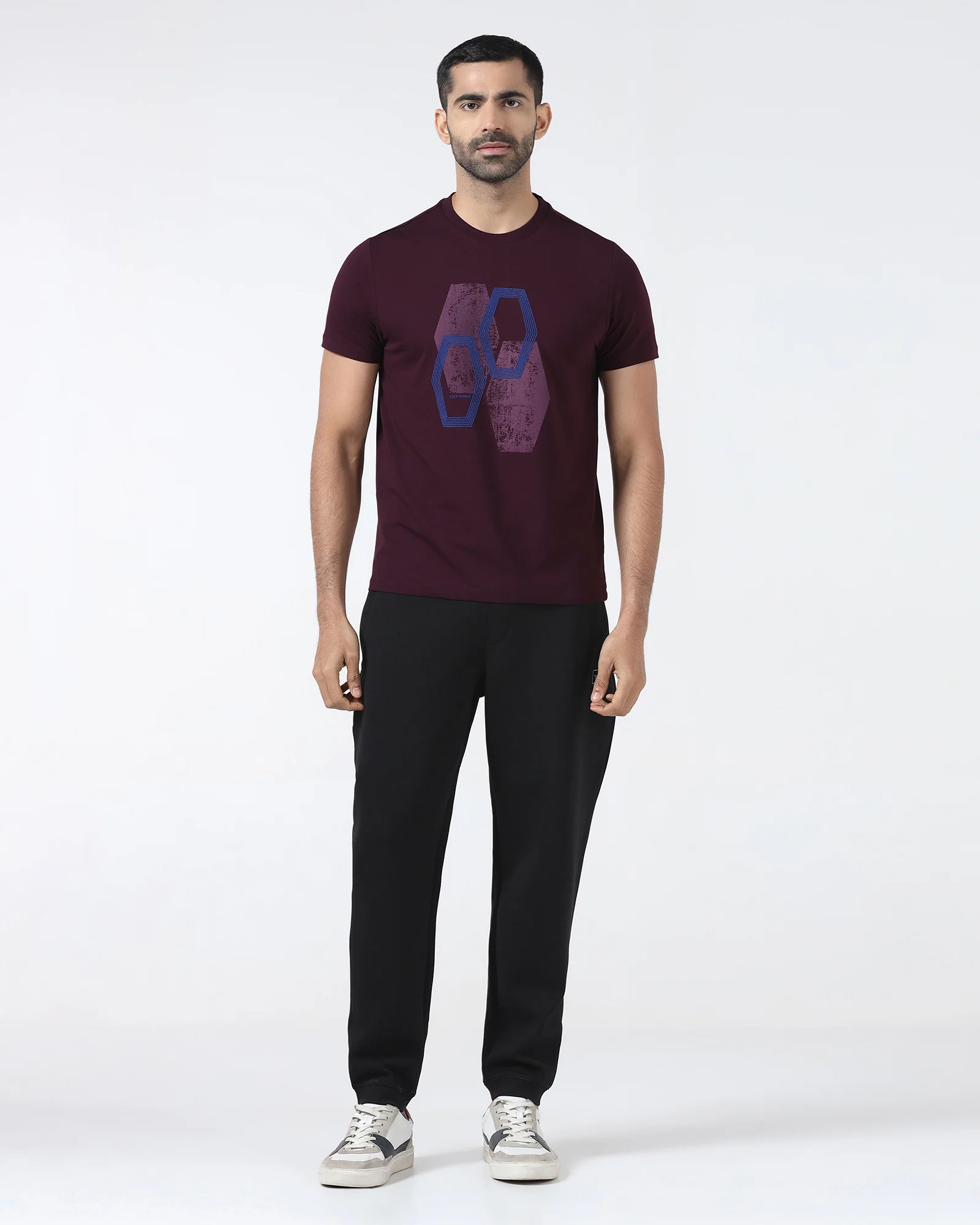 Fig Crew Neck Printed T-Shirt - Moaning - Image 3