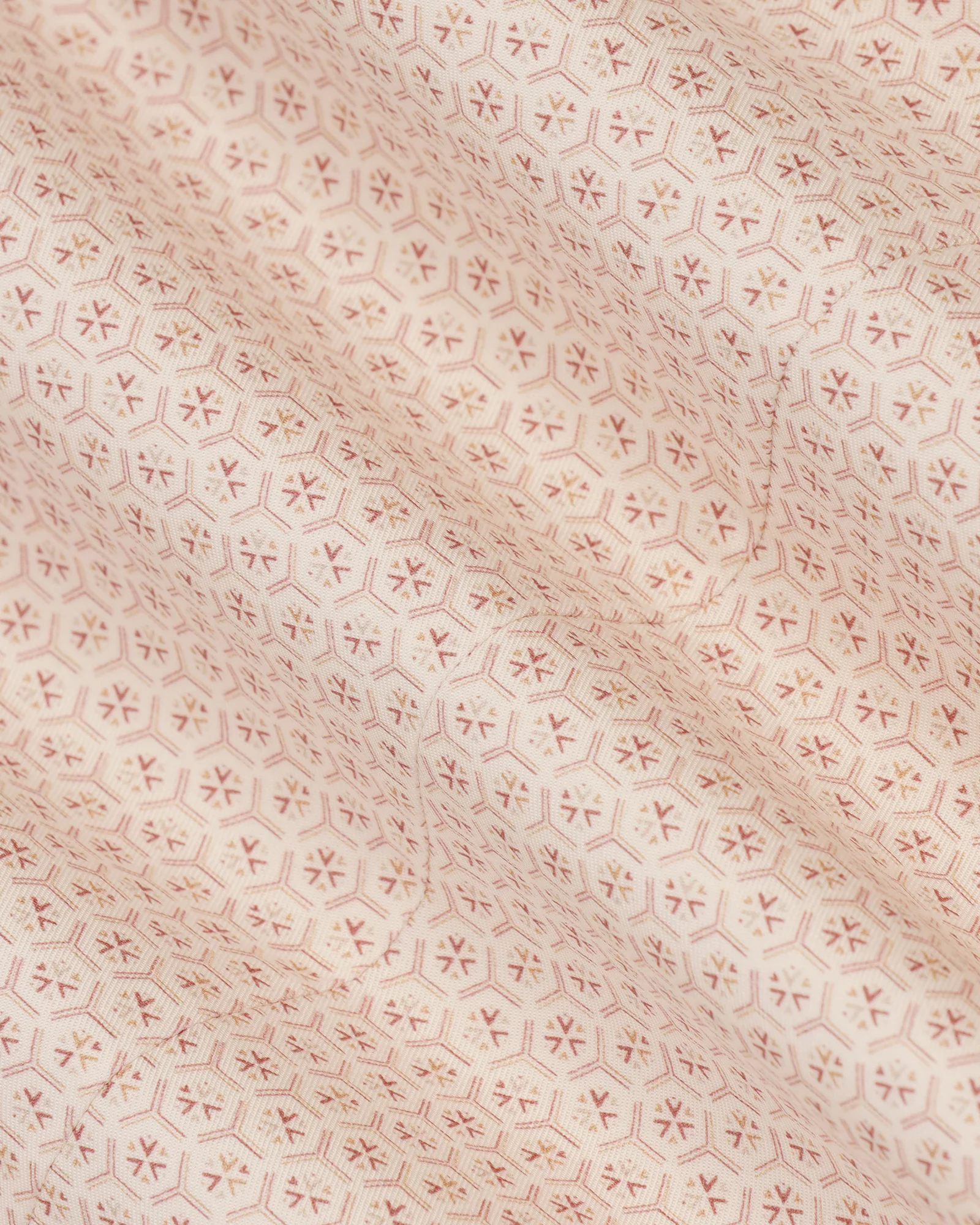 Unwrinkle Formal Beige Printed Shirt - Valor - Image 6