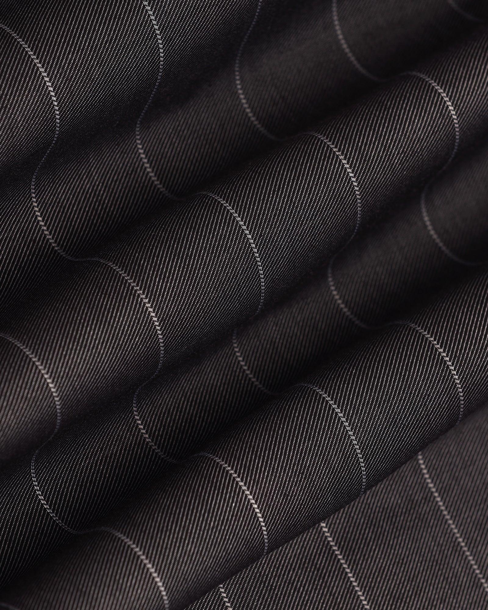 Formal Black Stripe Shirt - Orbit - Image 6