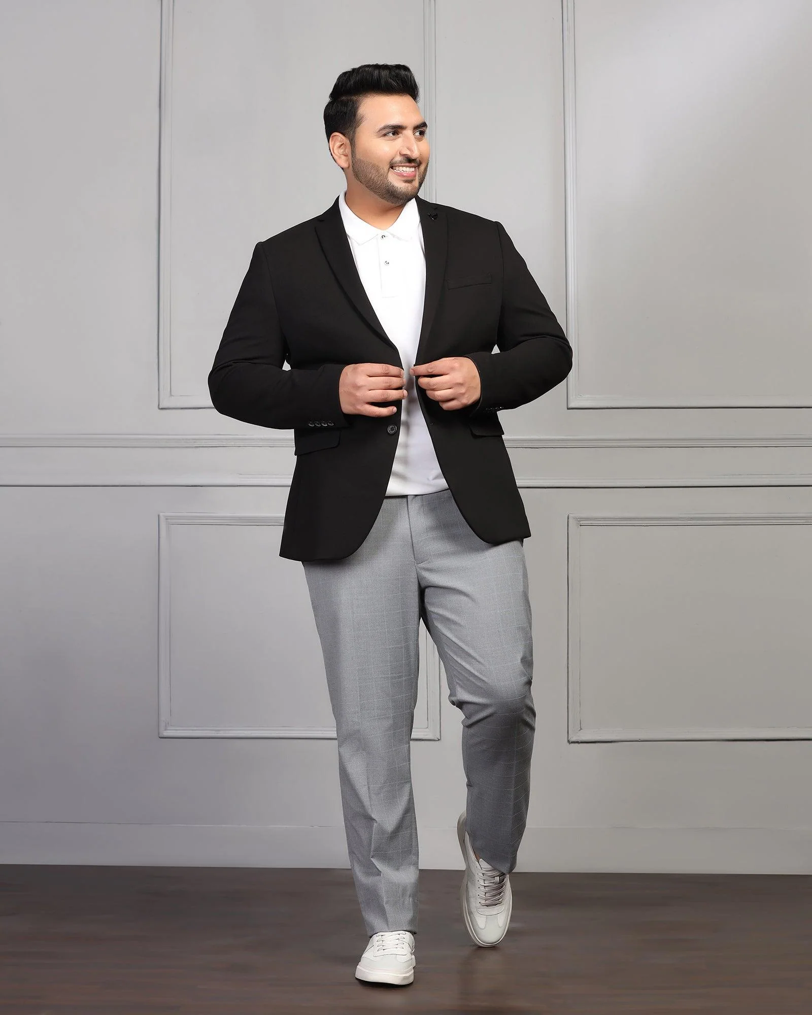 Formal Black Textured Blazer - Caleb - Image 14