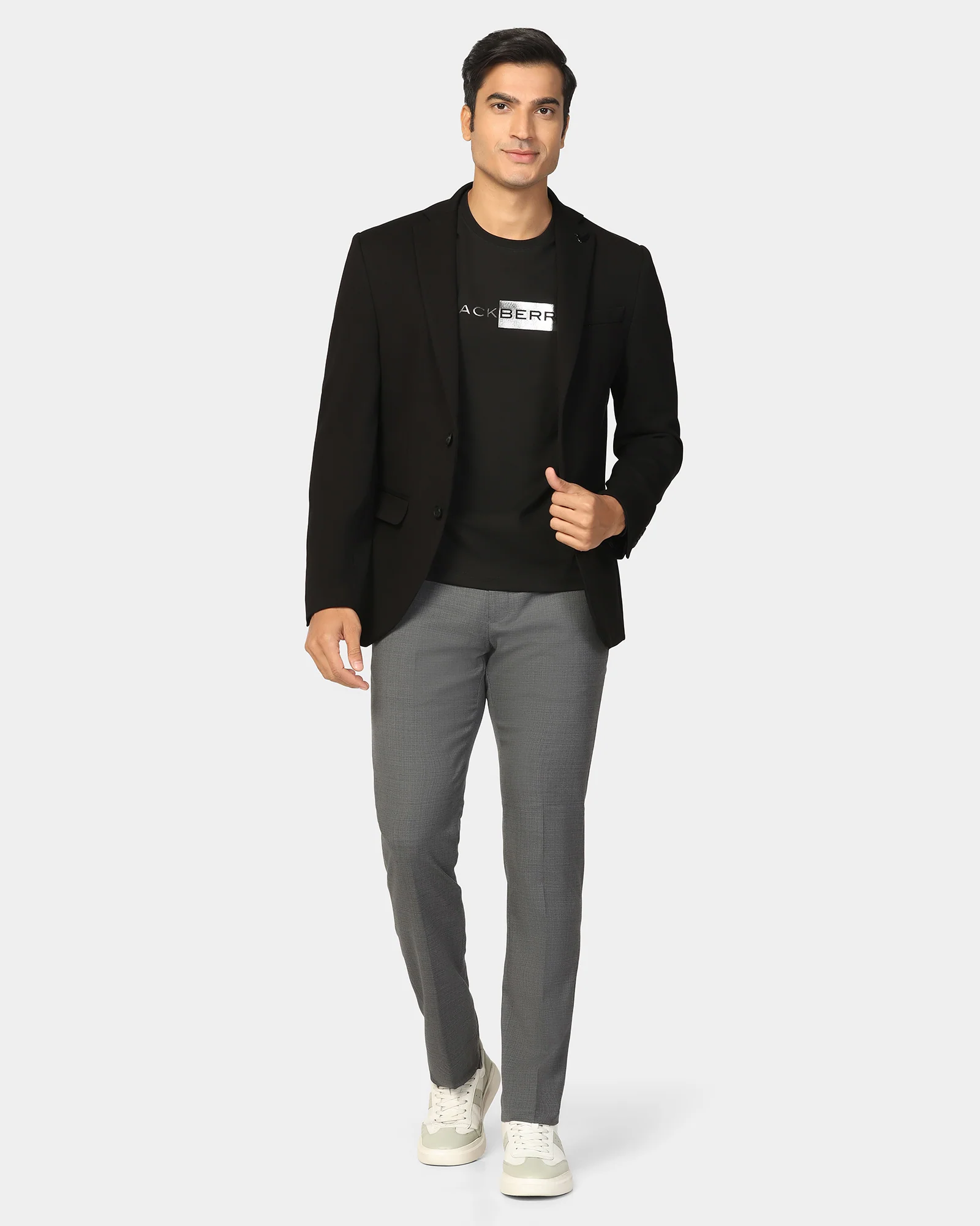 Formal Black Textured Blazer - Dylan - Image 7