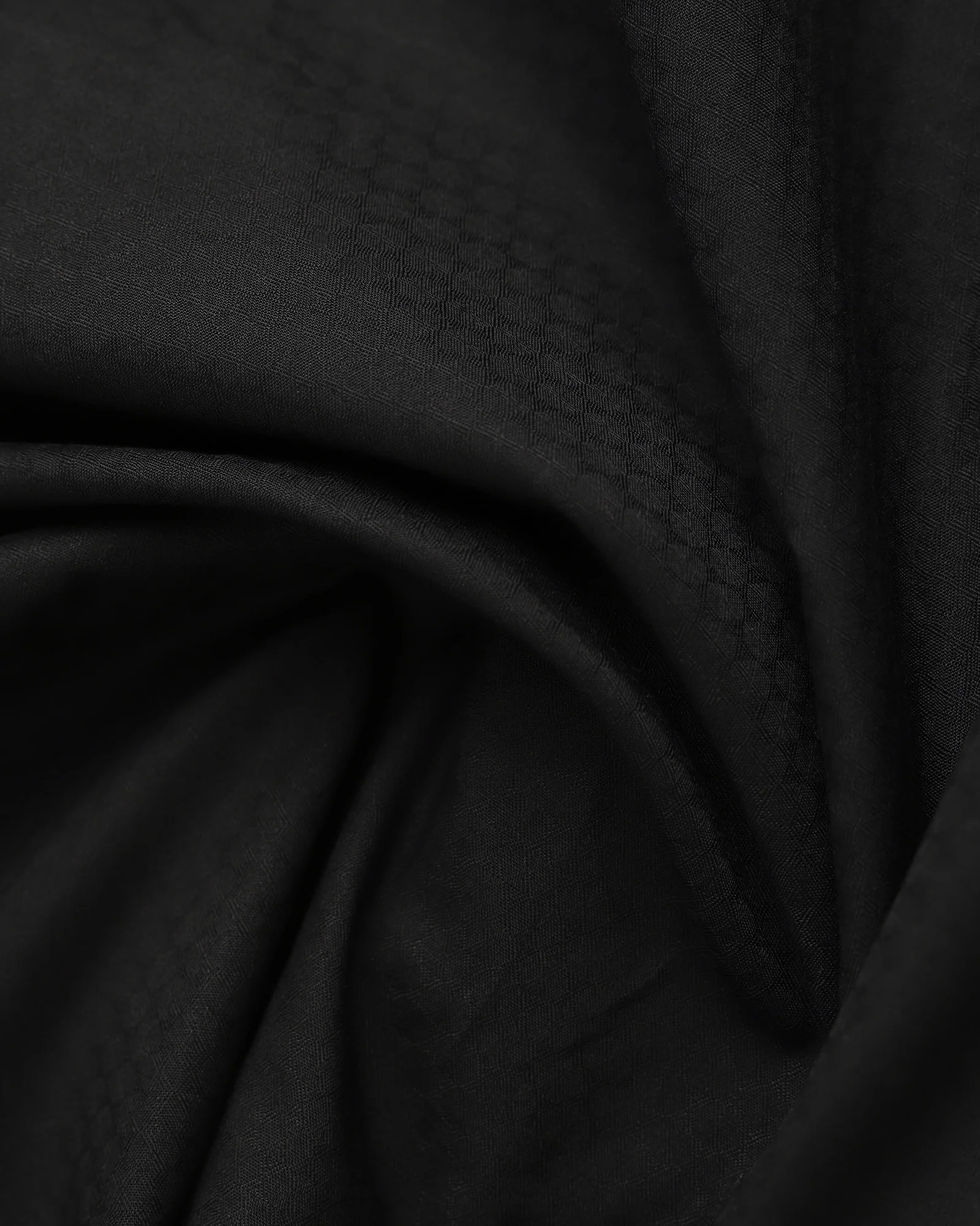 Formal Black Textured Shirt - Rock - Image 6