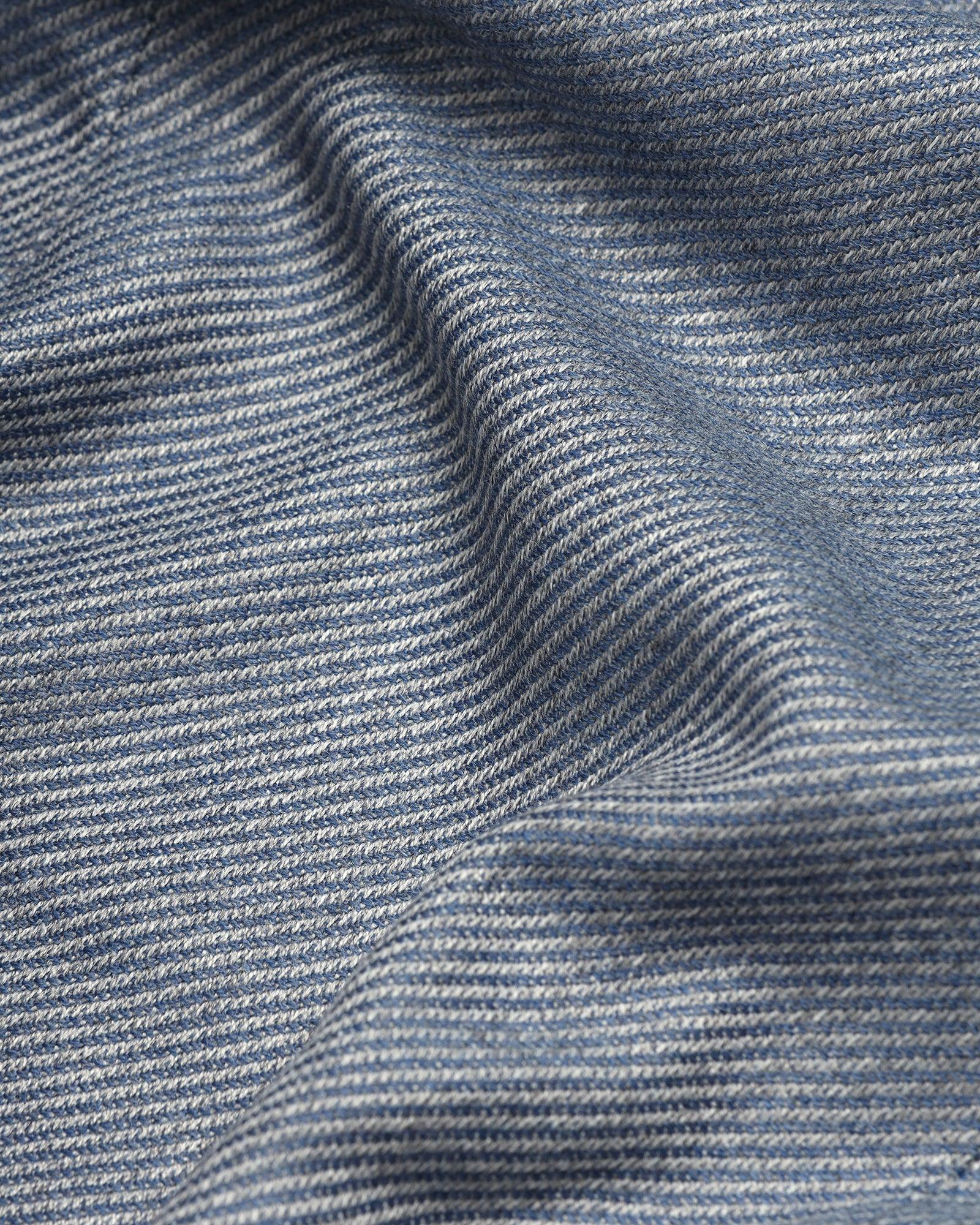 Formal Blue Textured Blazer - Corolla - Image 6