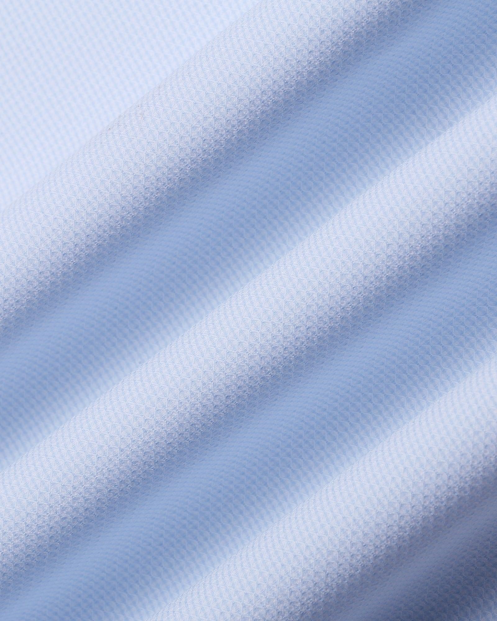 Non Iron Formal Blue Textured Shirt - Ivy - Image 6