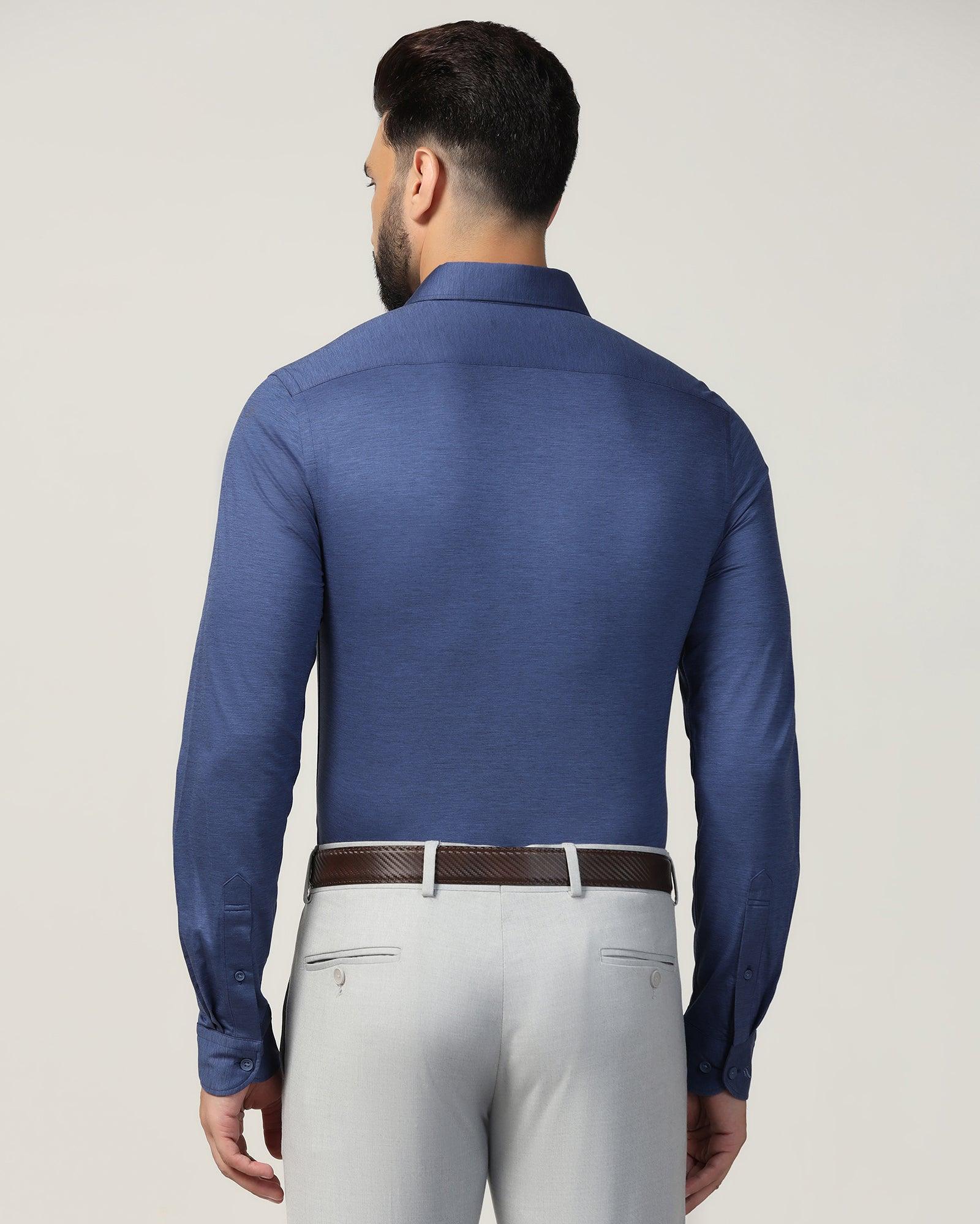 Formal Cobalt Solid Shirt - Boone - Image 2