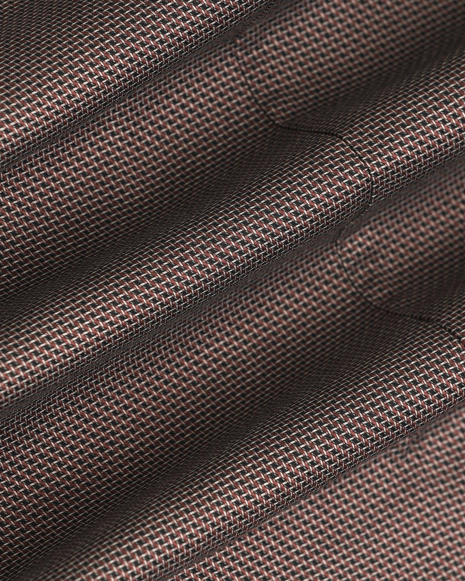 Formal Dusty Pink Textured Shirt - Oyster - Image 6