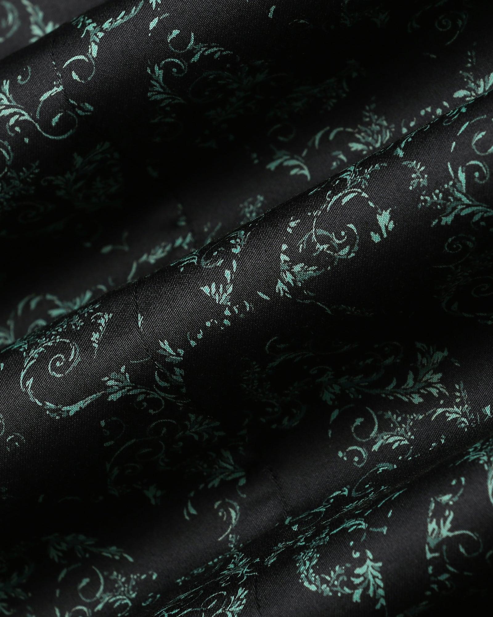 Formal Green Printed Shirt - Burro - Image 6