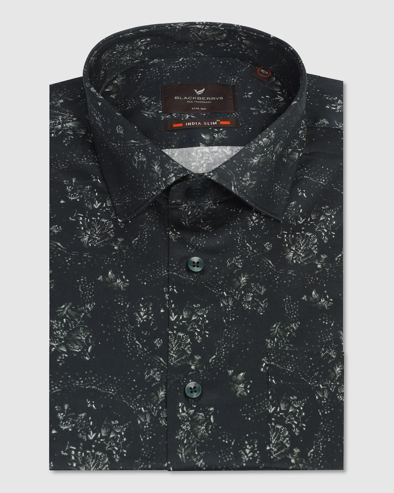 Formal Green Printed Shirt - Tyson - Image 5