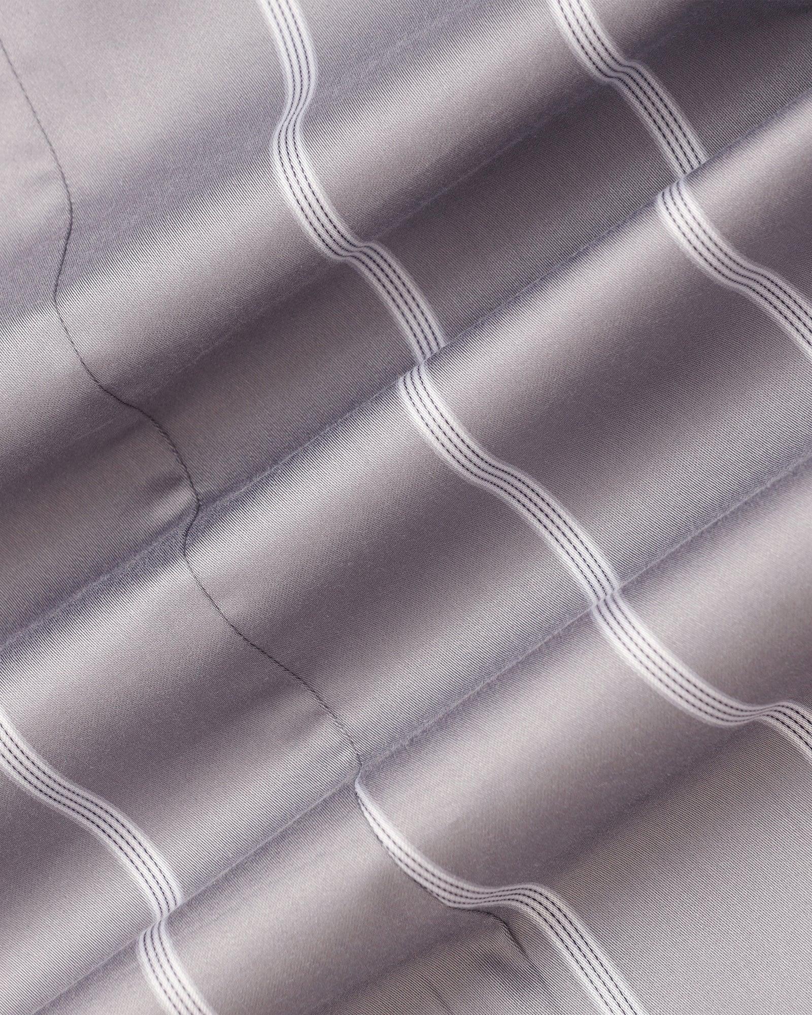 Formal Grey Stripe Shirt - Comet - Image 6