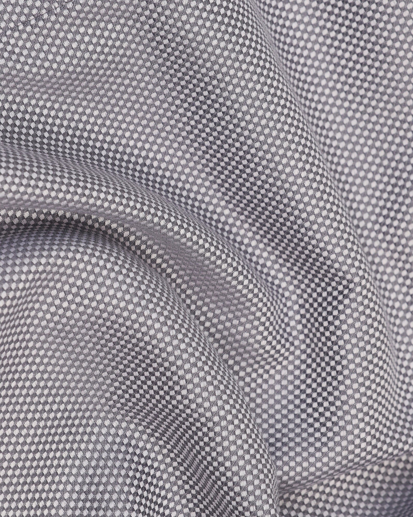 Formal Grey Textured Shirt - Quent - Image 6