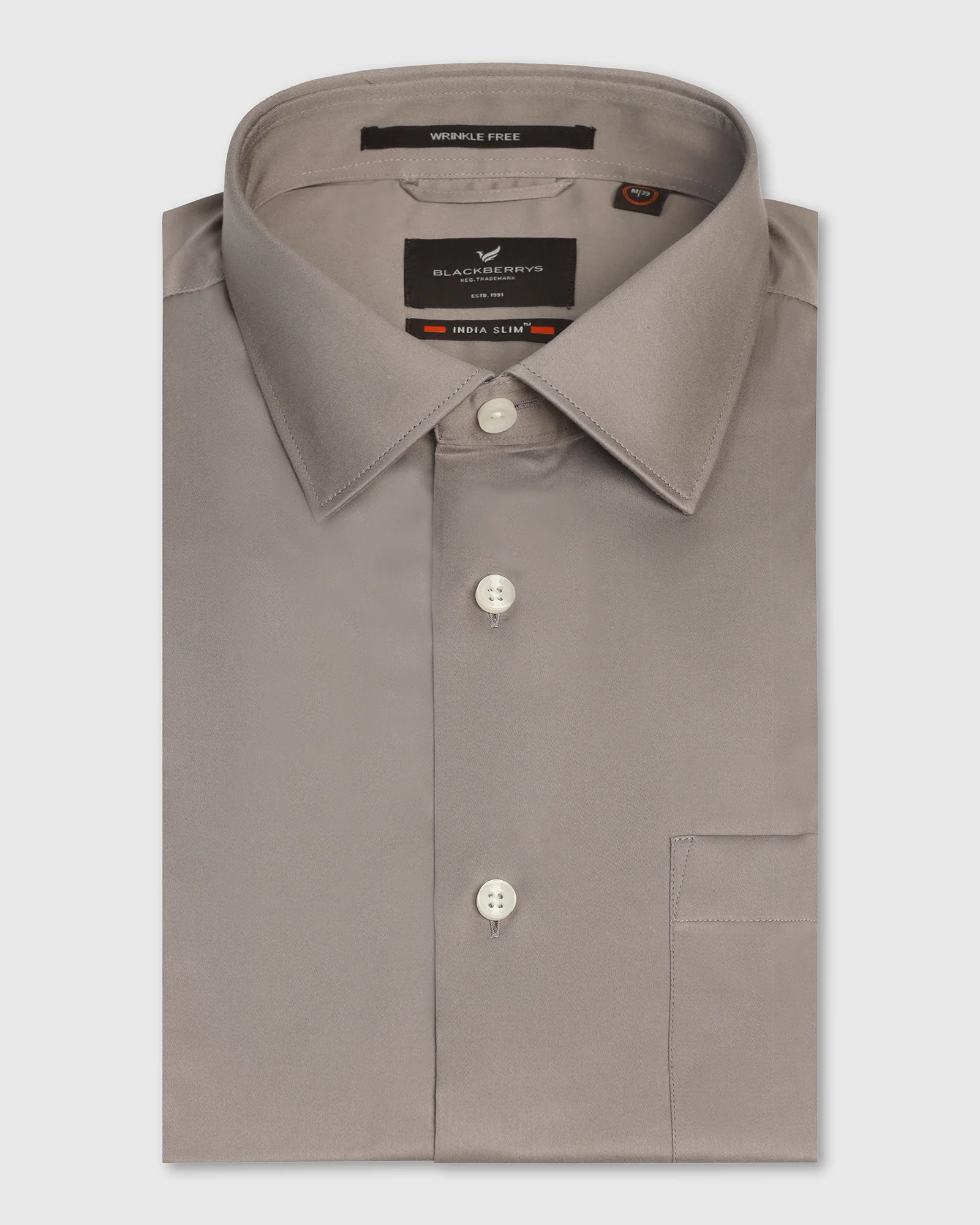 Non Iron Formal Khaki Solid Shirt - Georgia - Image 5