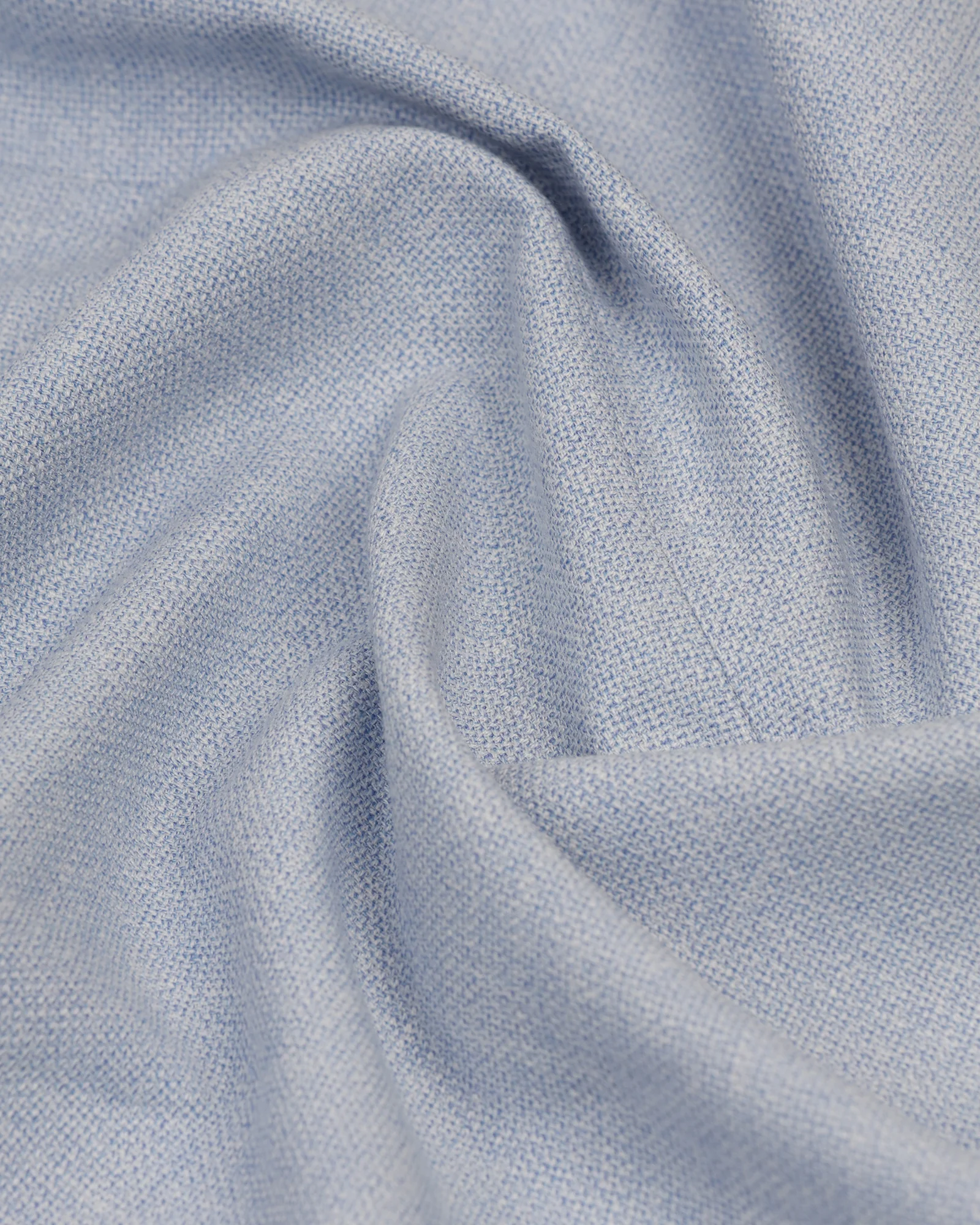 Formal Light Blue Textured Blazer - Blanc - Image 6