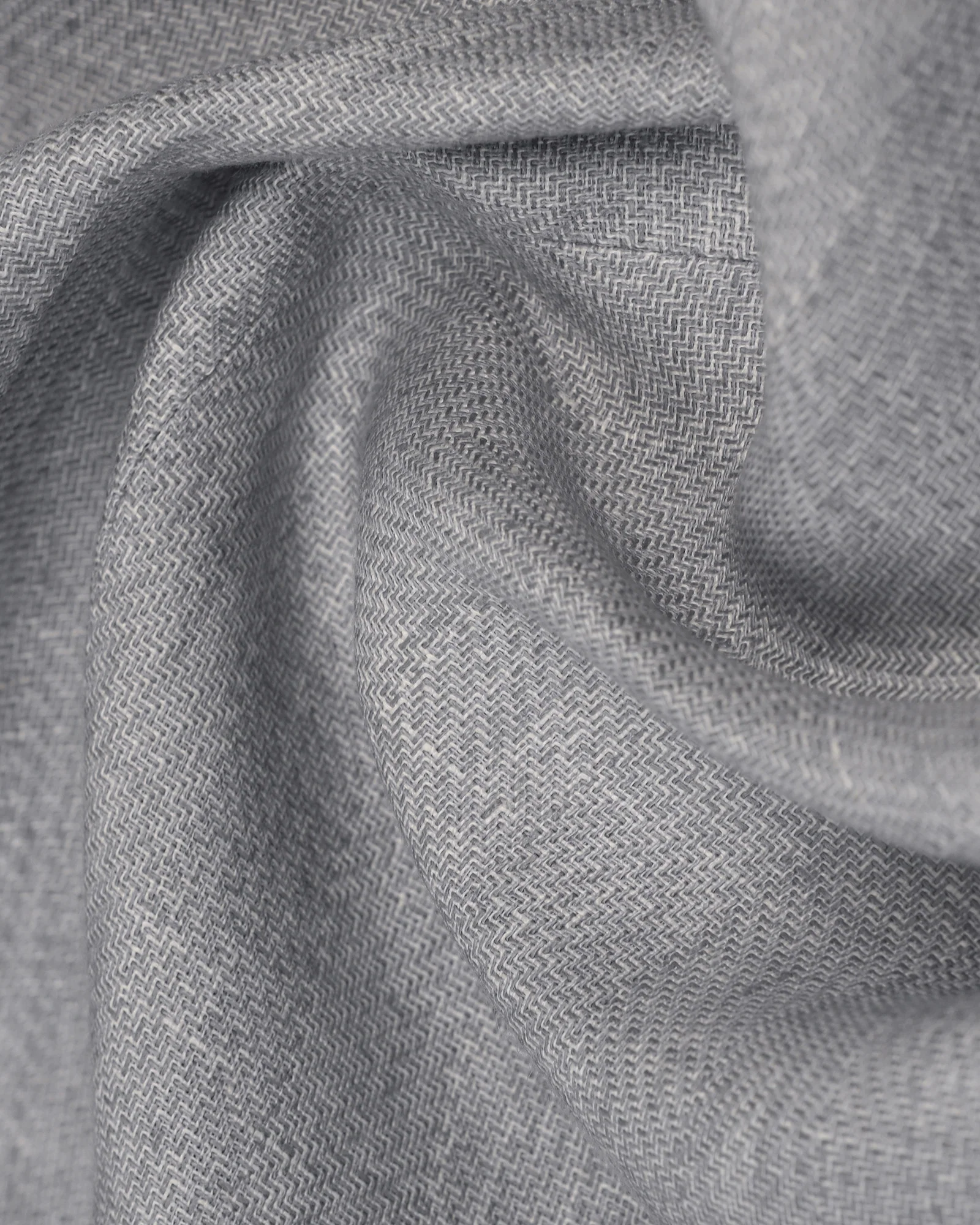 Linen Formal Light Grey Textured Blazer - Nero - Image 5
