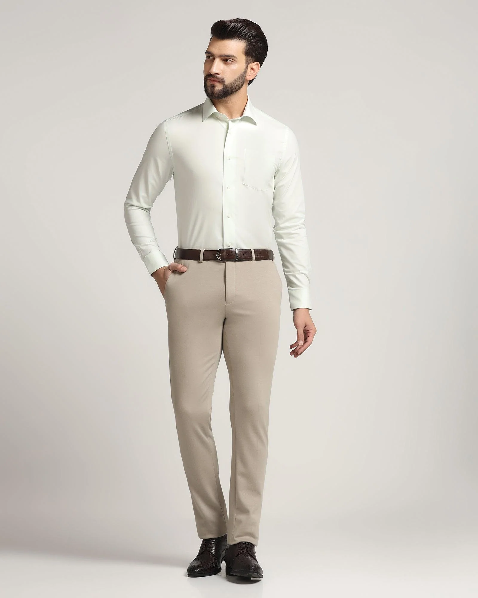 Formal Mint Solid Shirt - Otto - Image 3