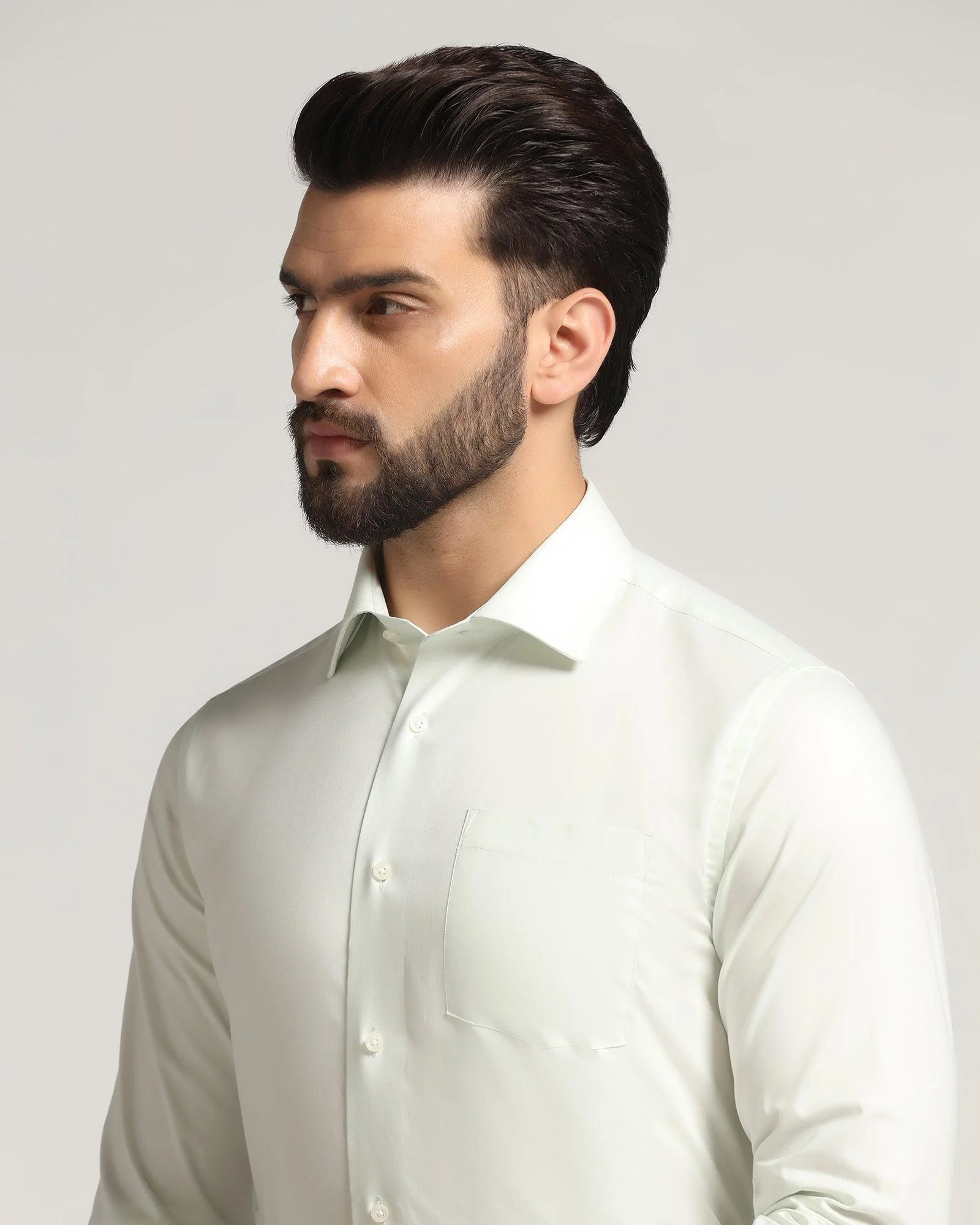 Formal Mint Solid Shirt - Otto - Image 4