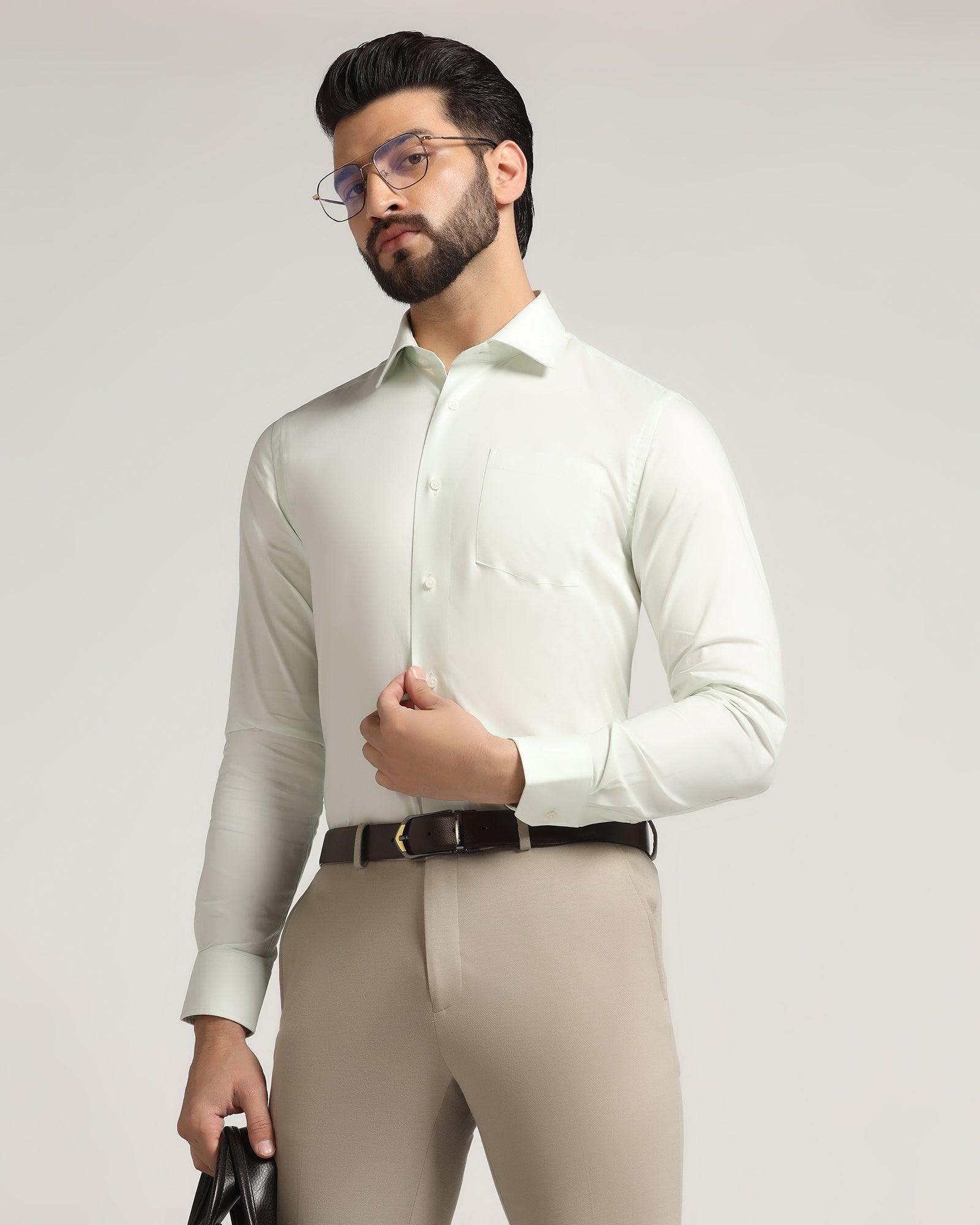Formal Mint Solid Shirt - Otto - Image 6