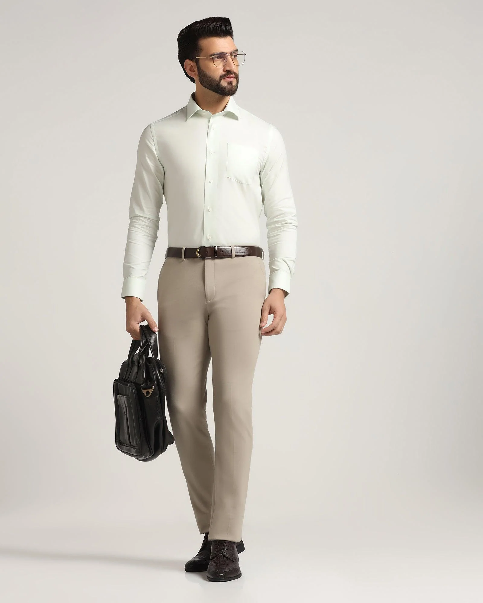 Formal Mint Solid Shirt - Otto - Image 7