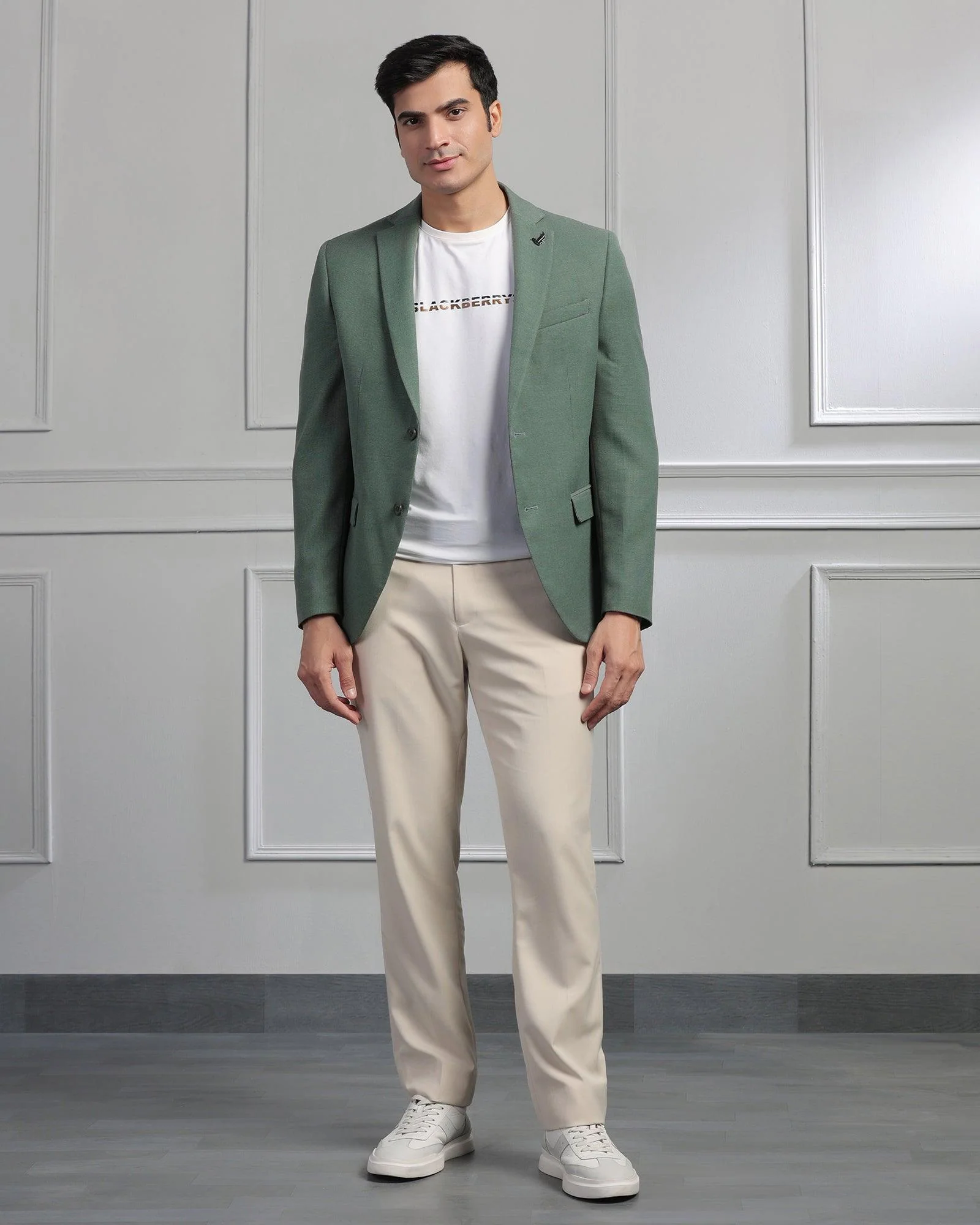 Formal Mint Textured Blazer - Garwin - Image 6