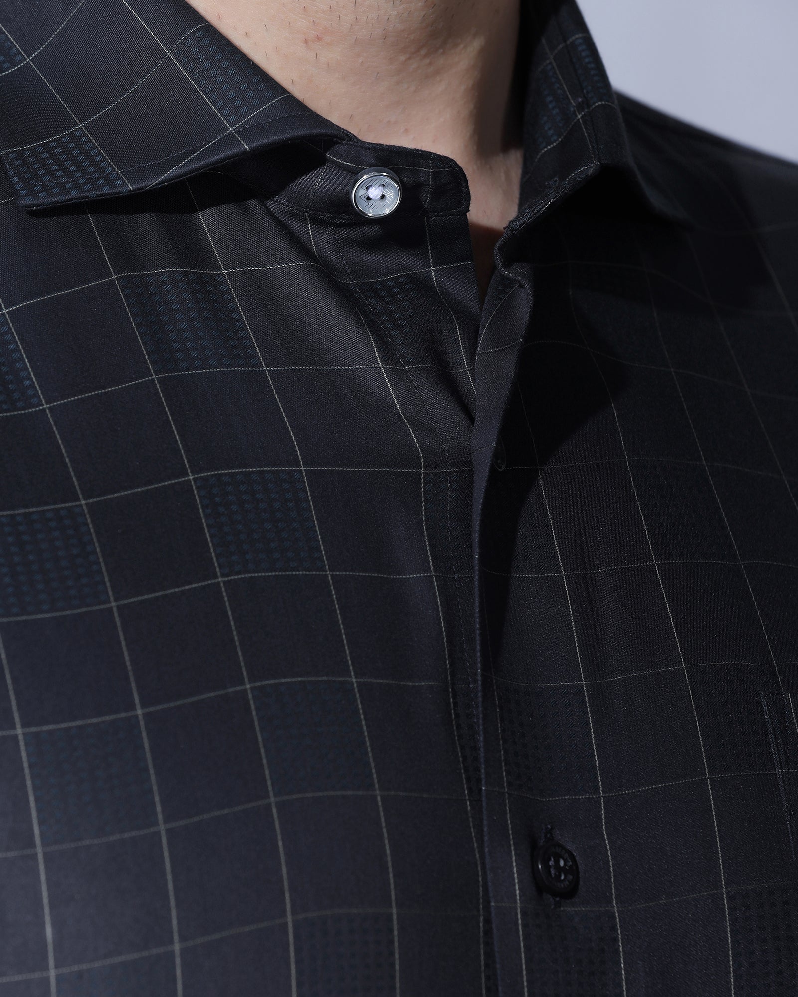 Formal Navy Check Shirt - Julian - Image 7
