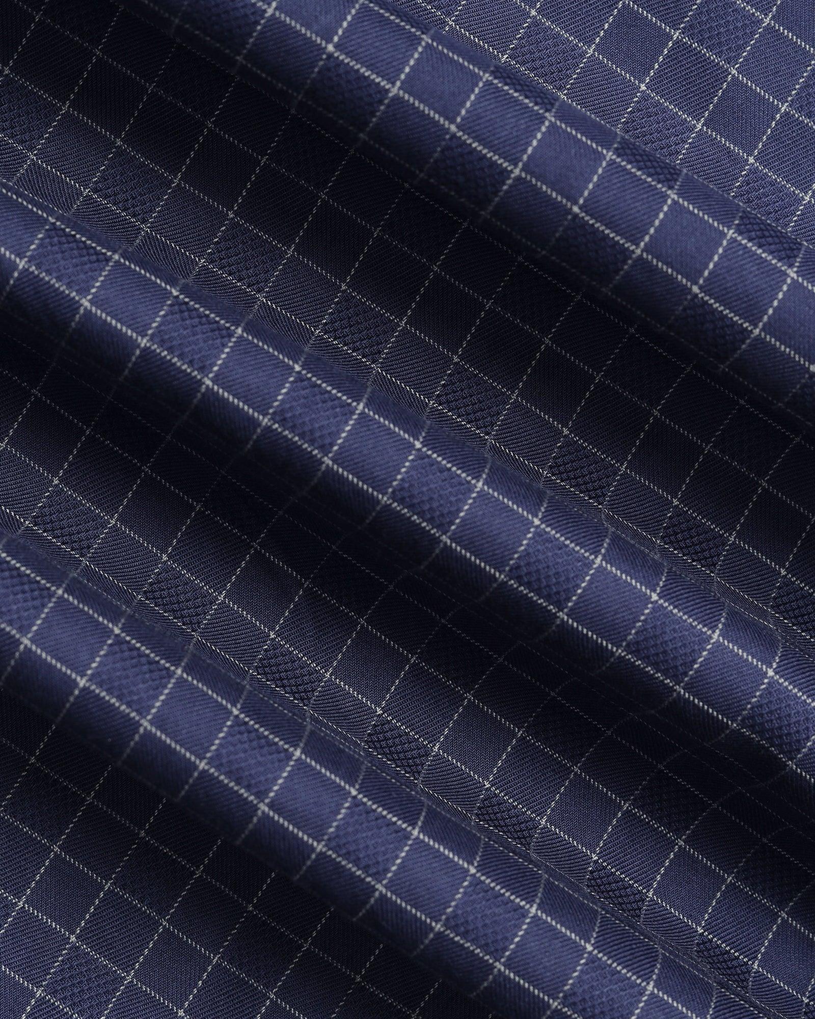 Formal Navy Check Shirt - Watson - Image 6