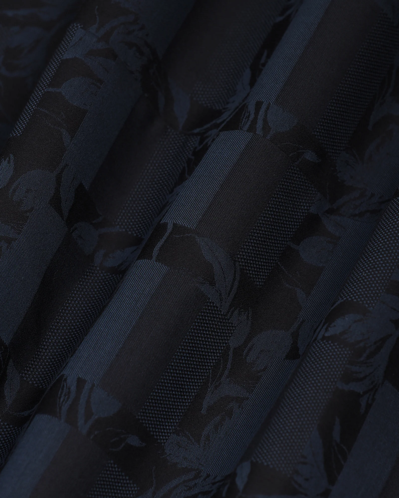Formal Navy Jacquard Shirt - Latin - Image 6