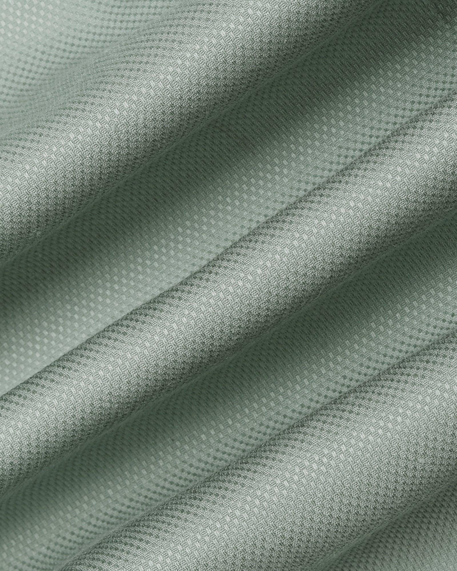Temp Tech Formal Olive Textured Shirt - Soy - Image 6