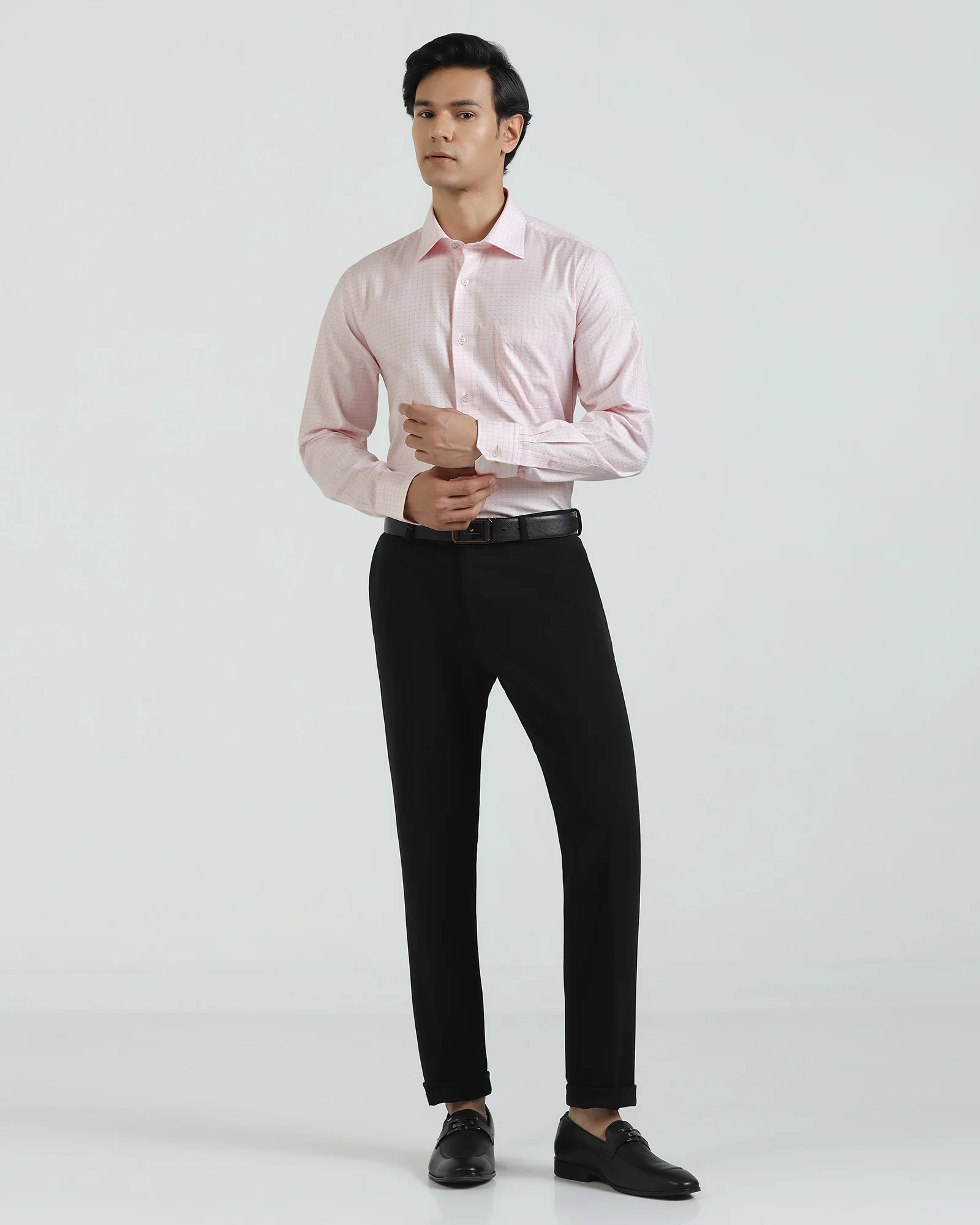 Formal Pink Check Shirt - Cosmic - Image 8
