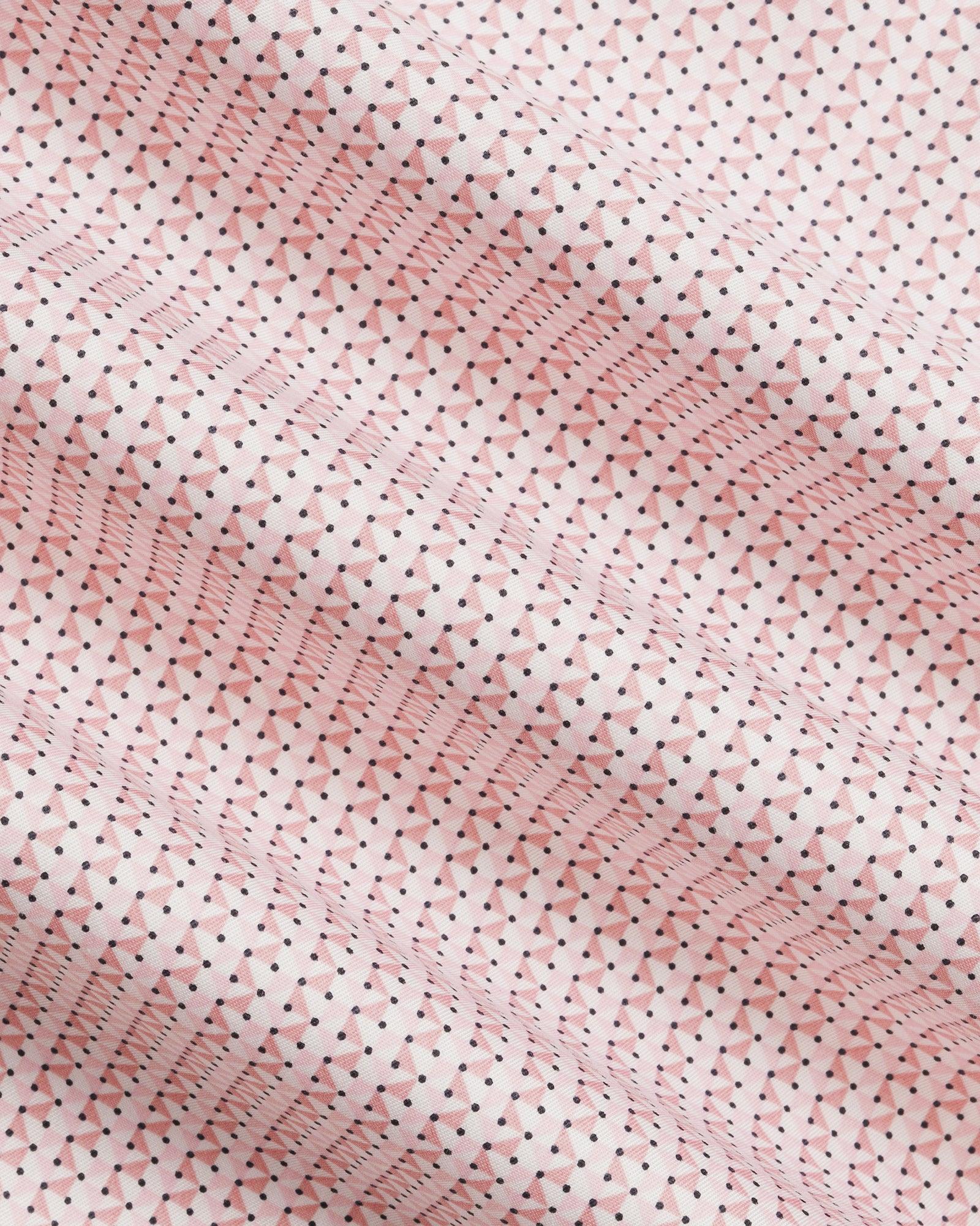 Non Iron Formal Pink Printed Shirt - Zone - Image 6