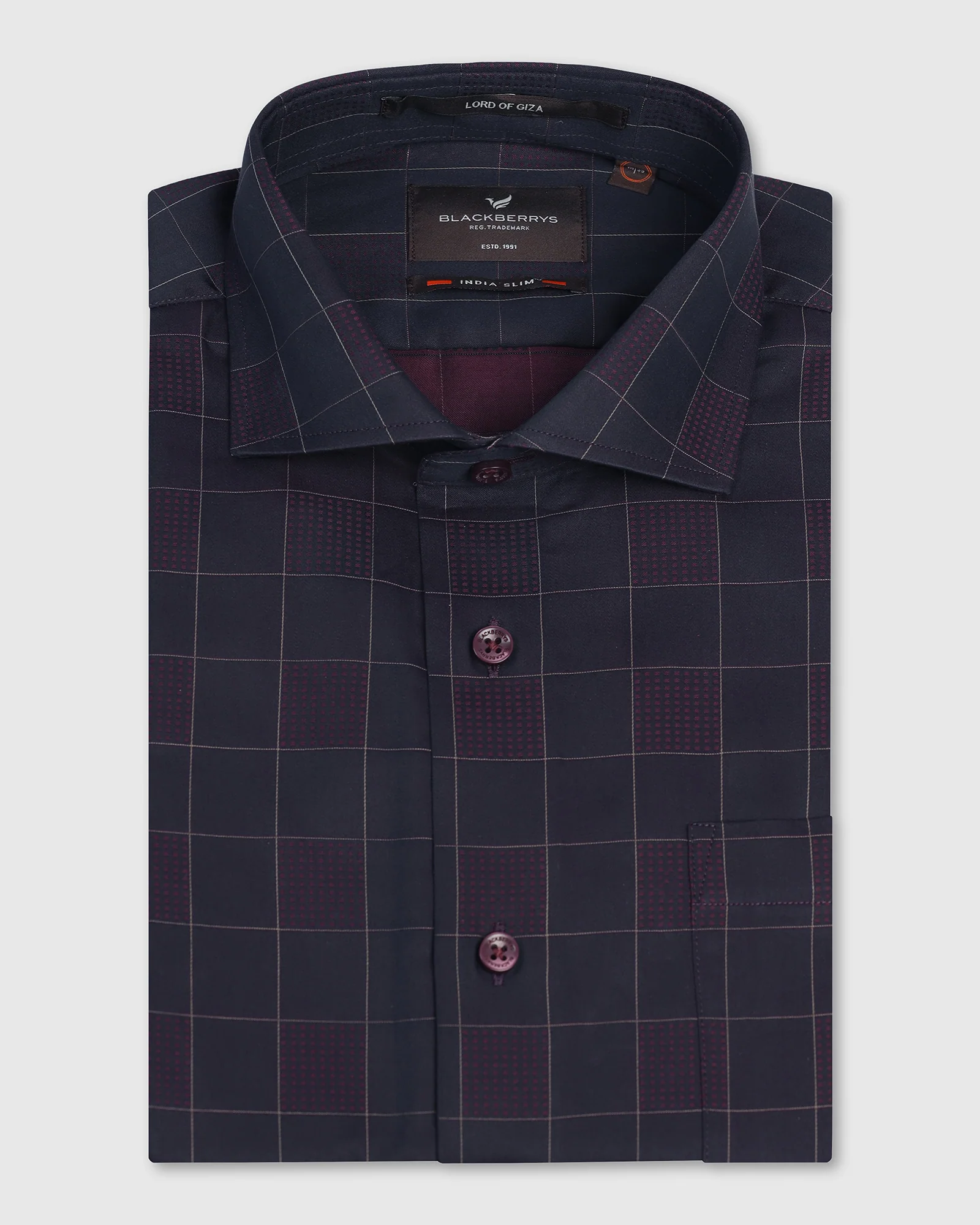 Formal Purple Check Shirt - Julian - Image 5