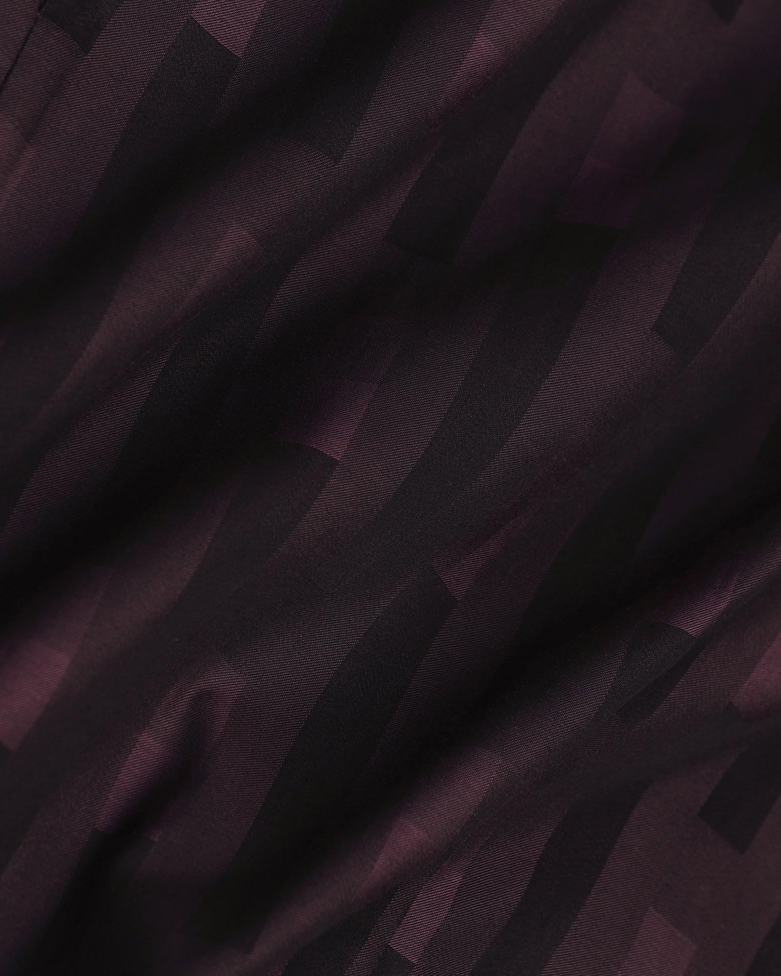 Formal Purple Printed Shirt - Jordan - Image 6