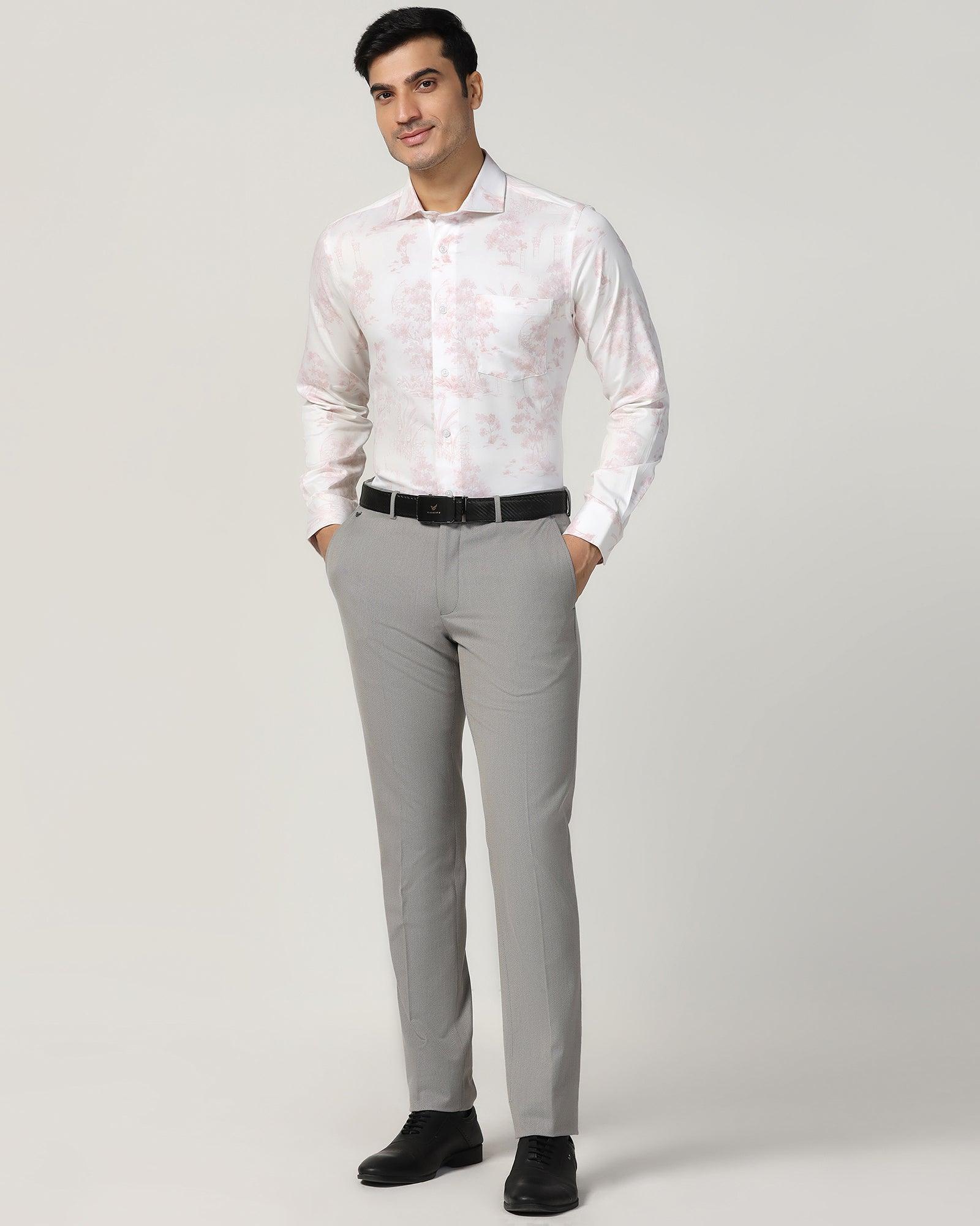 Formal Red Printed Shirt - Forest - Image 3