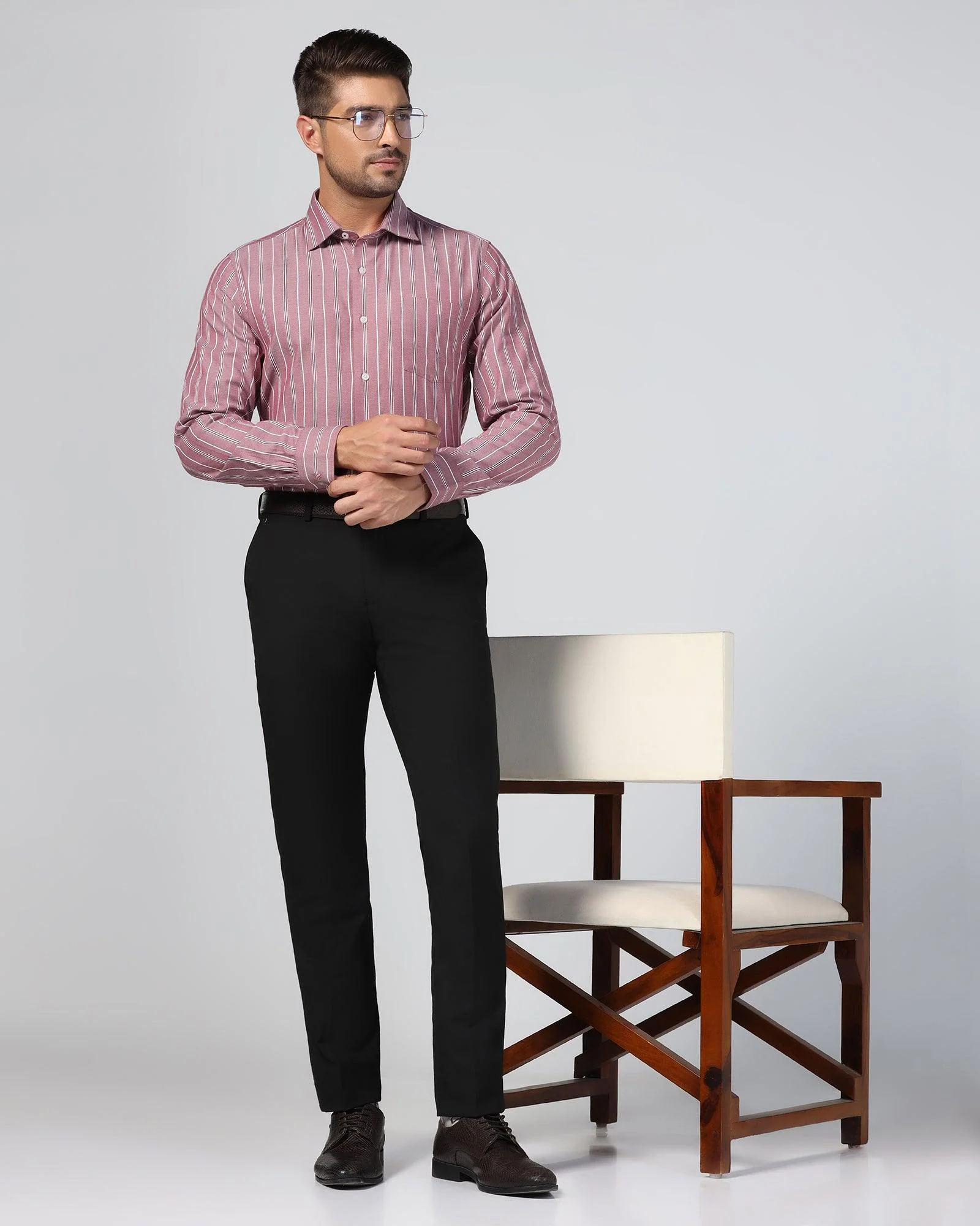 Temp Tech Formal Red Stripe Shirt - Miller - Image 8