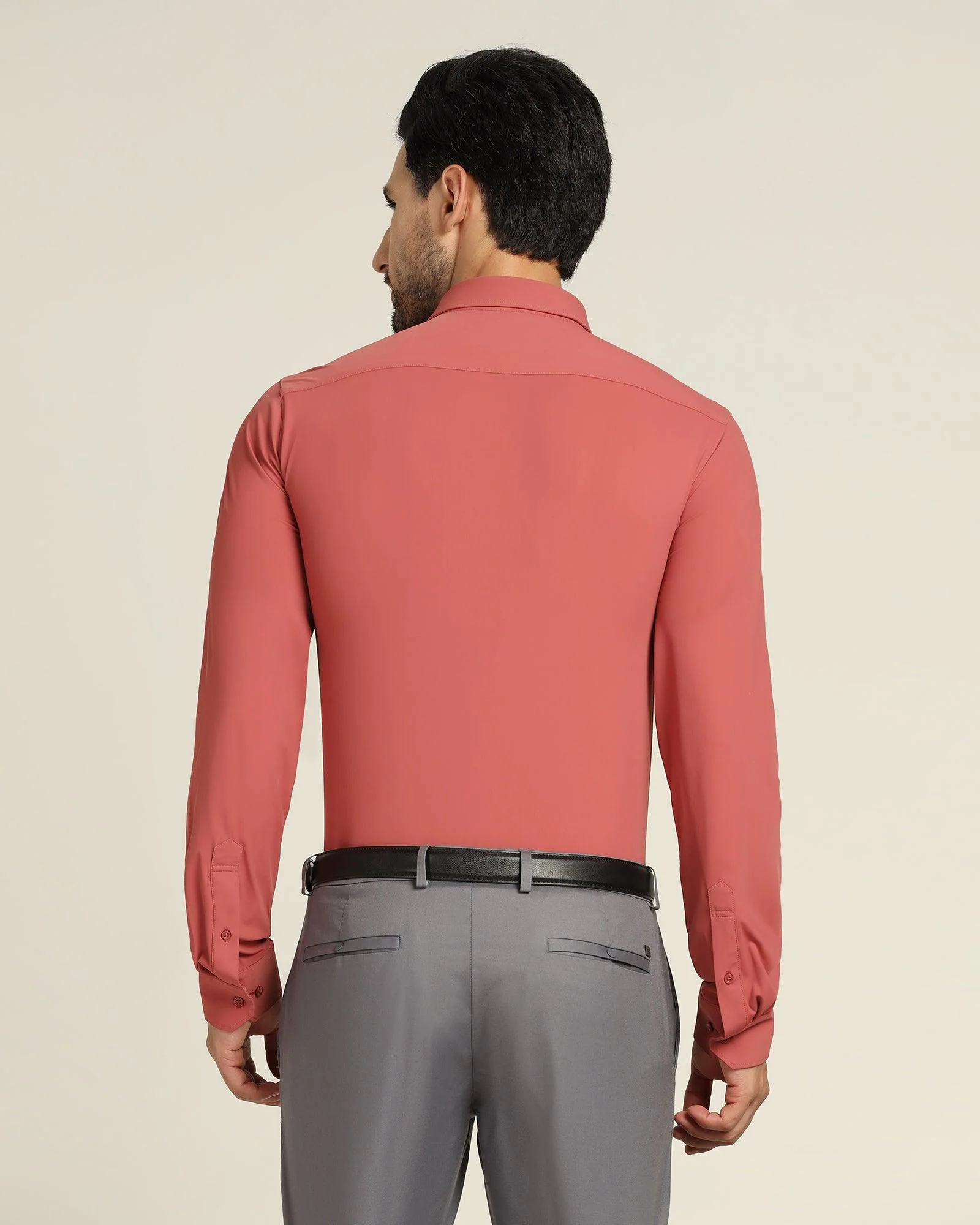 TechPro Formal Dusty Pink Solid Shirt - Zabka - Image 2
