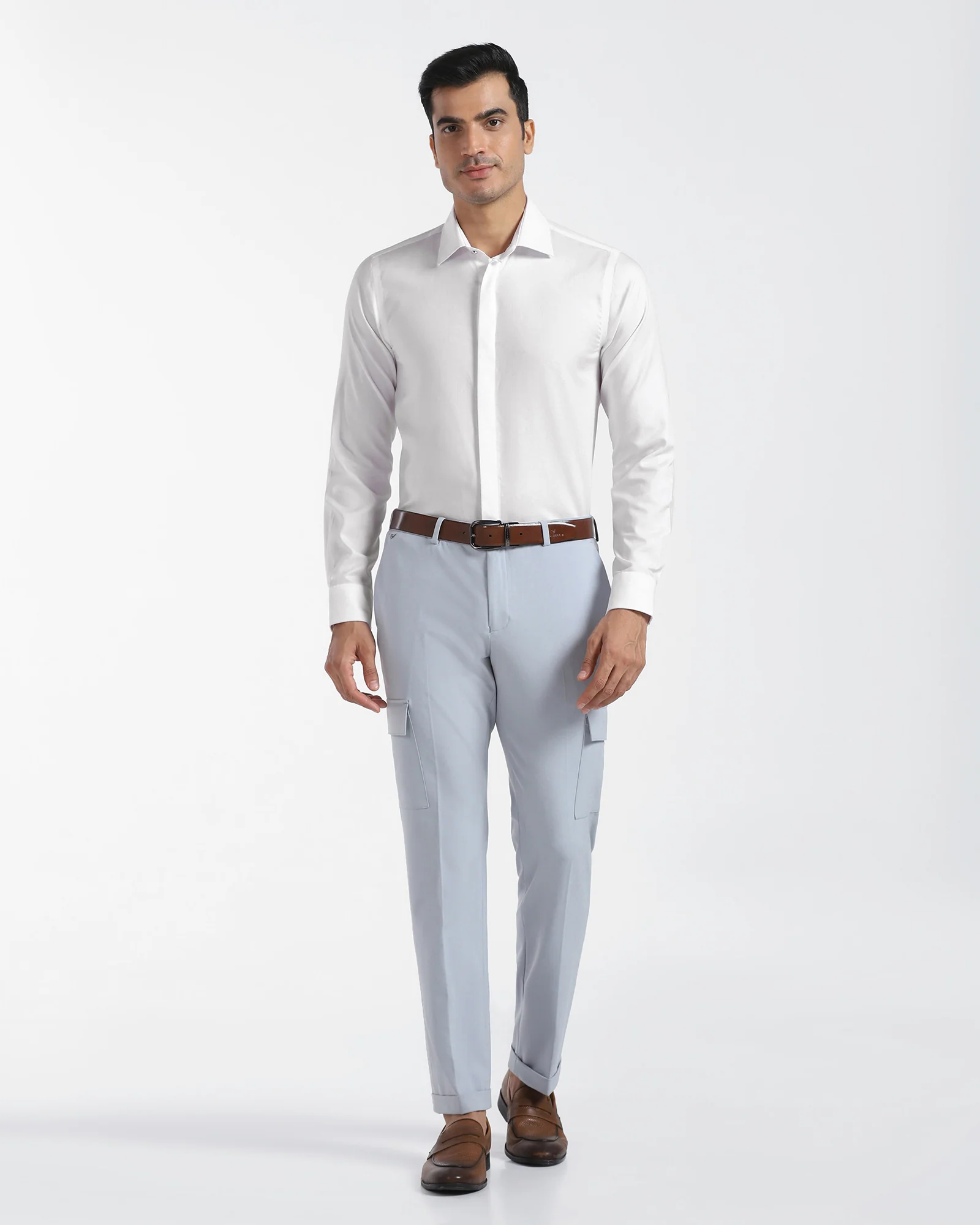 Formal Super White Textured Shirt - Kite - Image 3