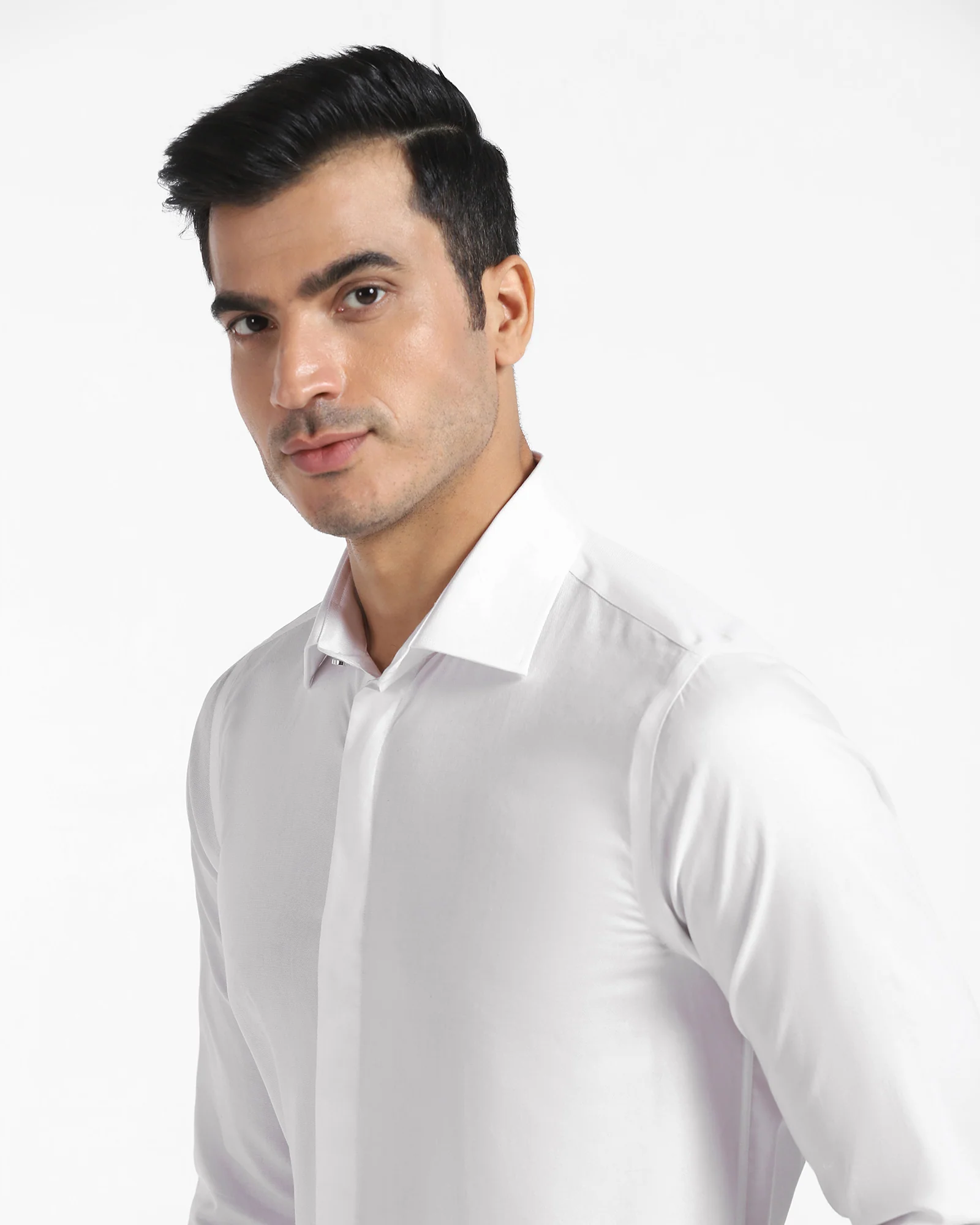Formal Super White Textured Shirt - Kite - Image 4
