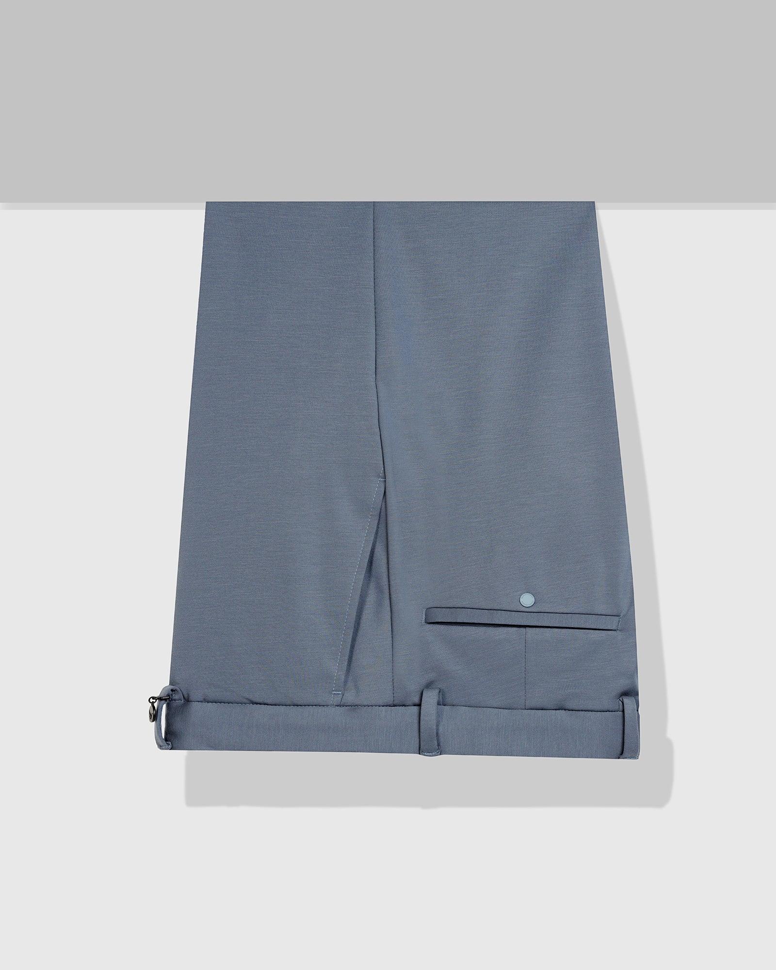 TechPro Slim Fit B-91 Formal Sky Blue Solid Trouser - Explorer - Image 5