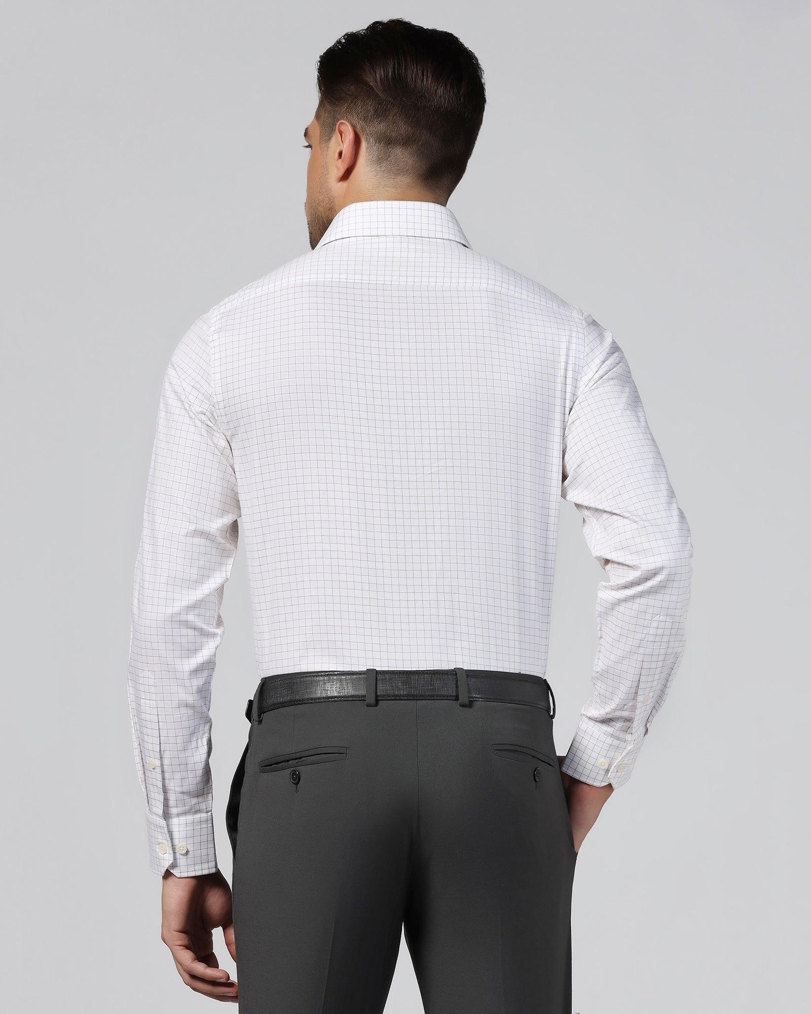 Formal White Check Shirt - Watson - Image 2