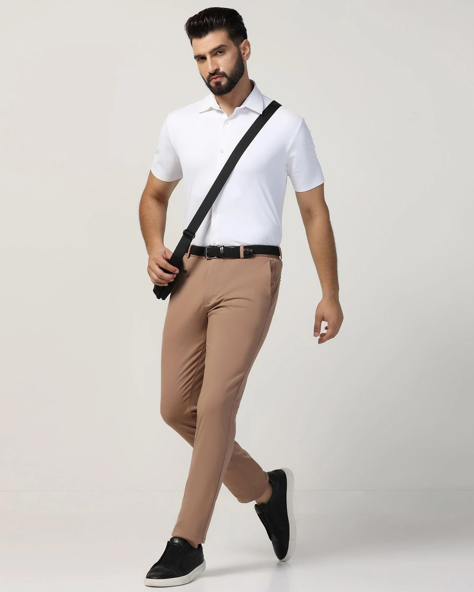 TechPro Formal Half Sleeve White Solid Shirt - Alfie - Image 7